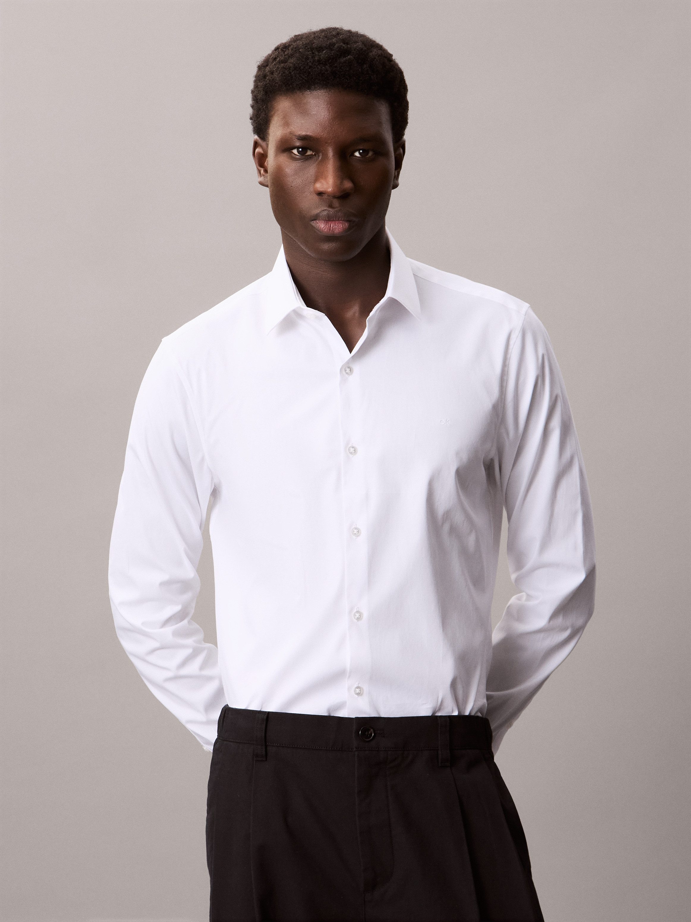 Calvin Klein Businessoverhemd SLIM ESNTL POPLIN NOS STR SLD