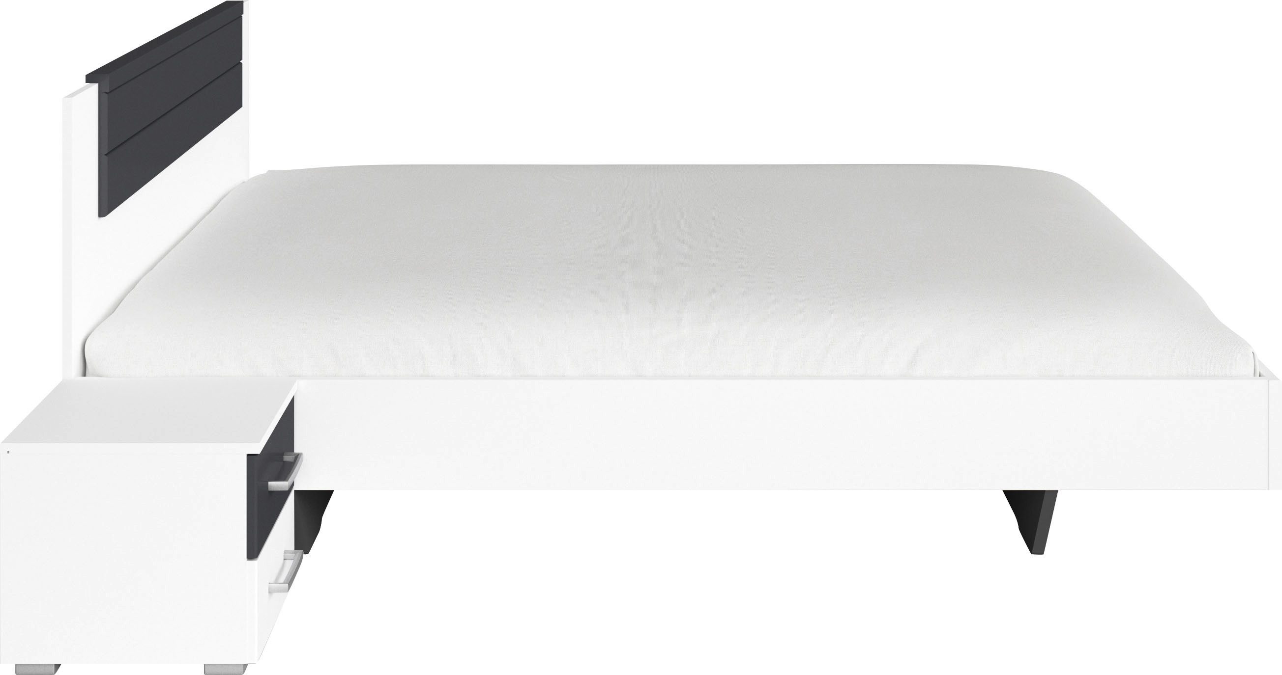 rauch Ledikant Tweepersoons futonbed BARCELONA in zwevende look (set, 3-delig)