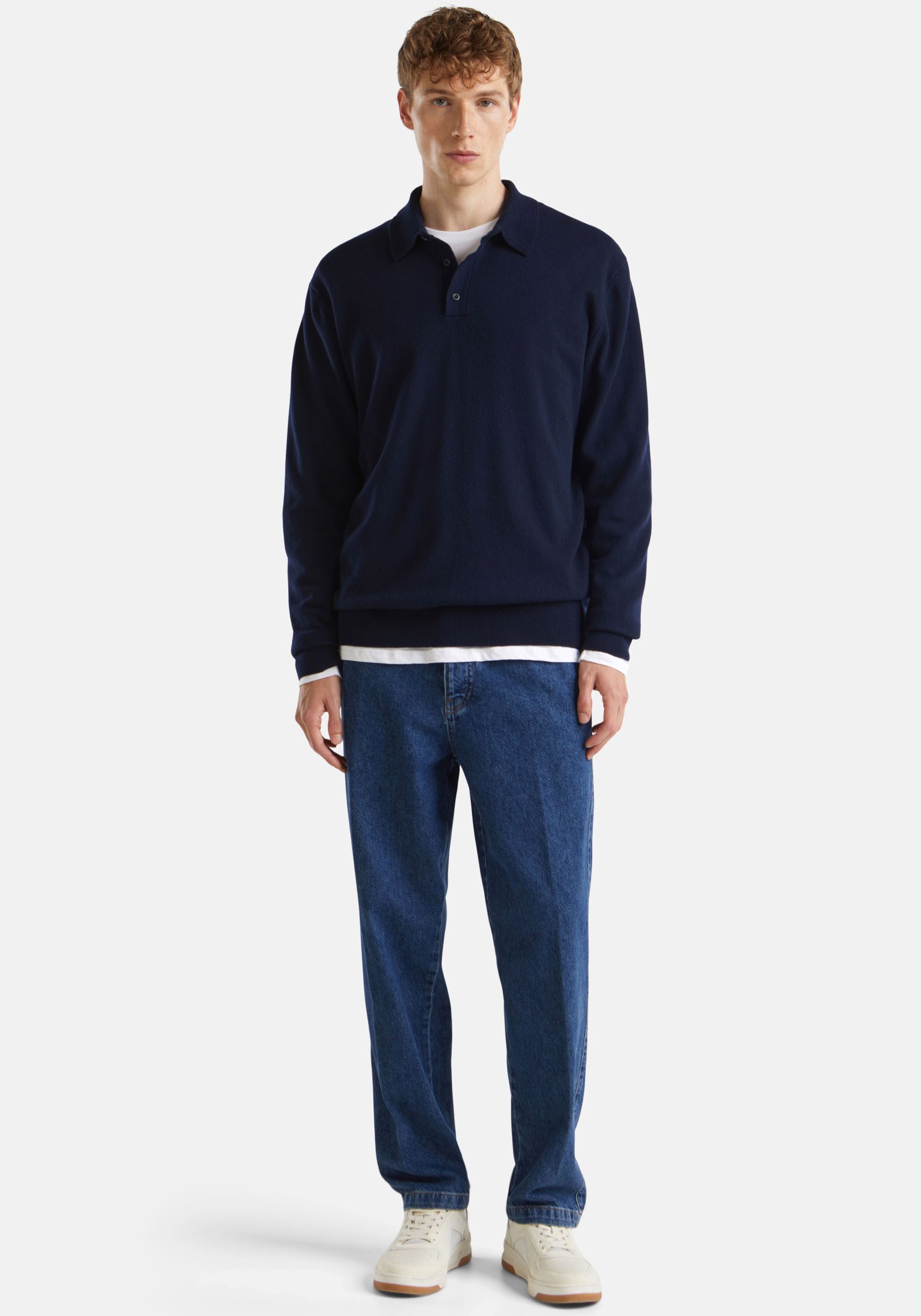 United Colors of Benetton Poloshirt met lange mouwen
