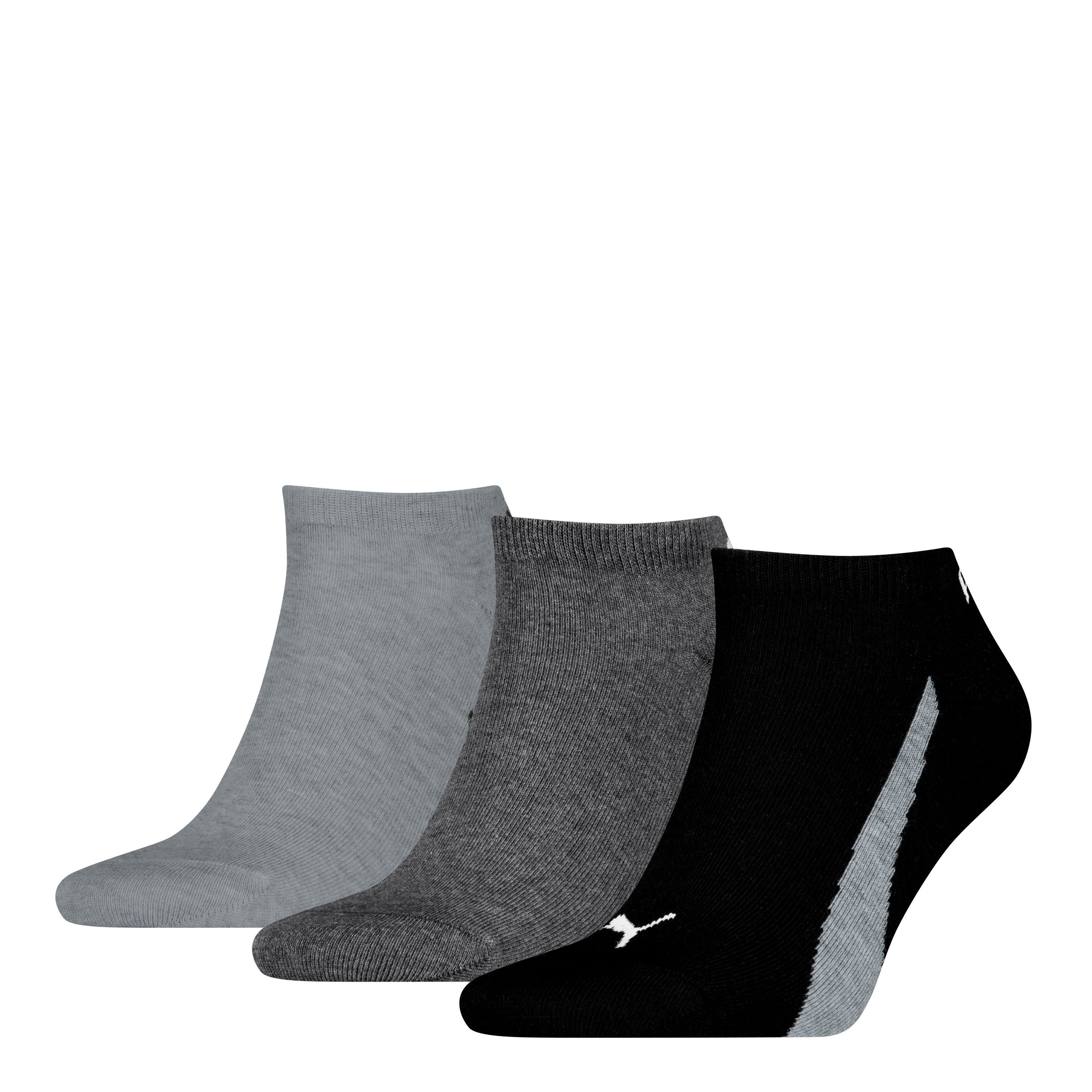 PUMA Sneakersokken PUMA UNISEX LIFESTYLE SNEAKERS 3P (3 paar, 3 paar) unisex sokken maat 43-46 zwart