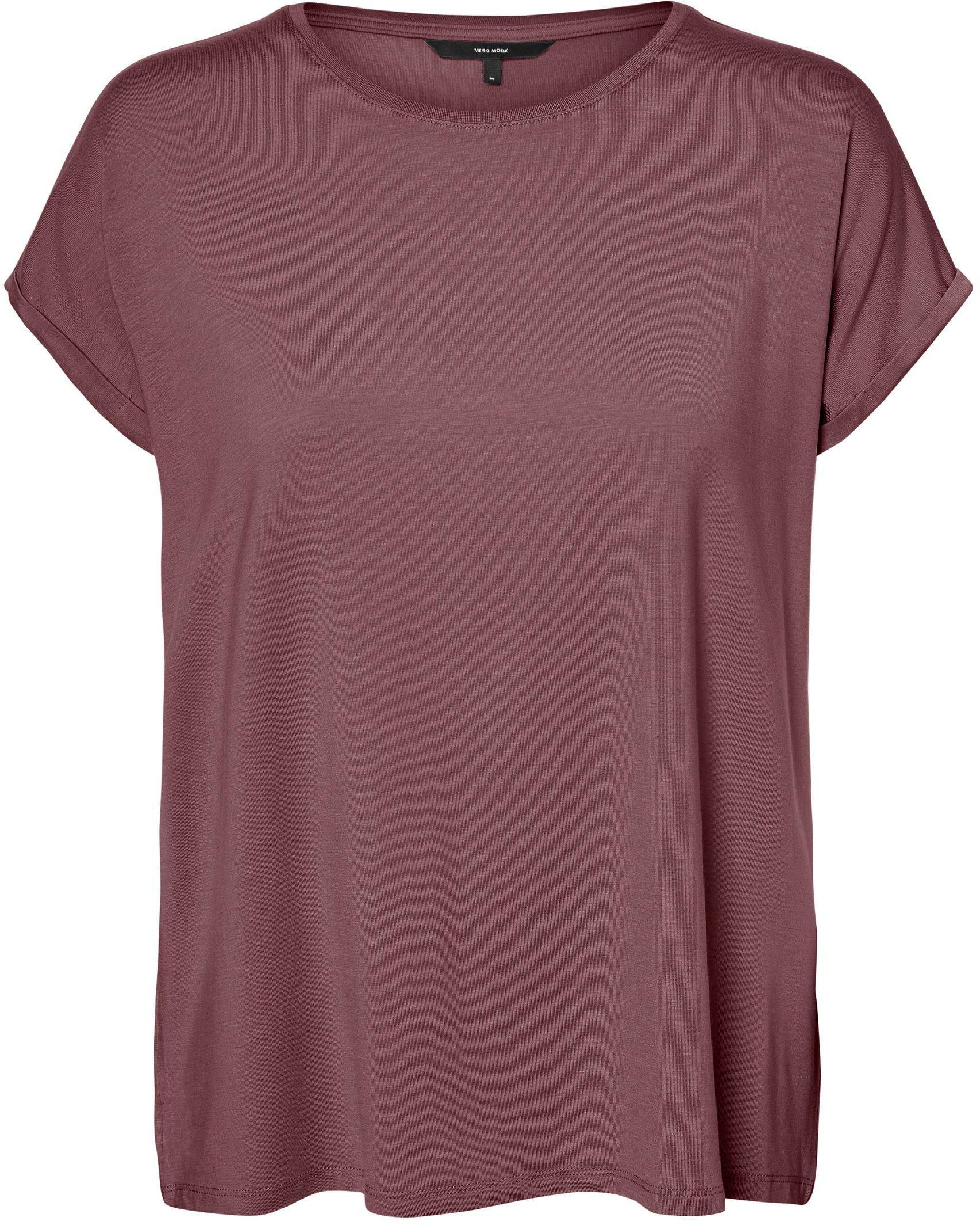 Vero Moda Shirt met ronde hals VMAVA PLAIN SS TOP GAJRS NOOS