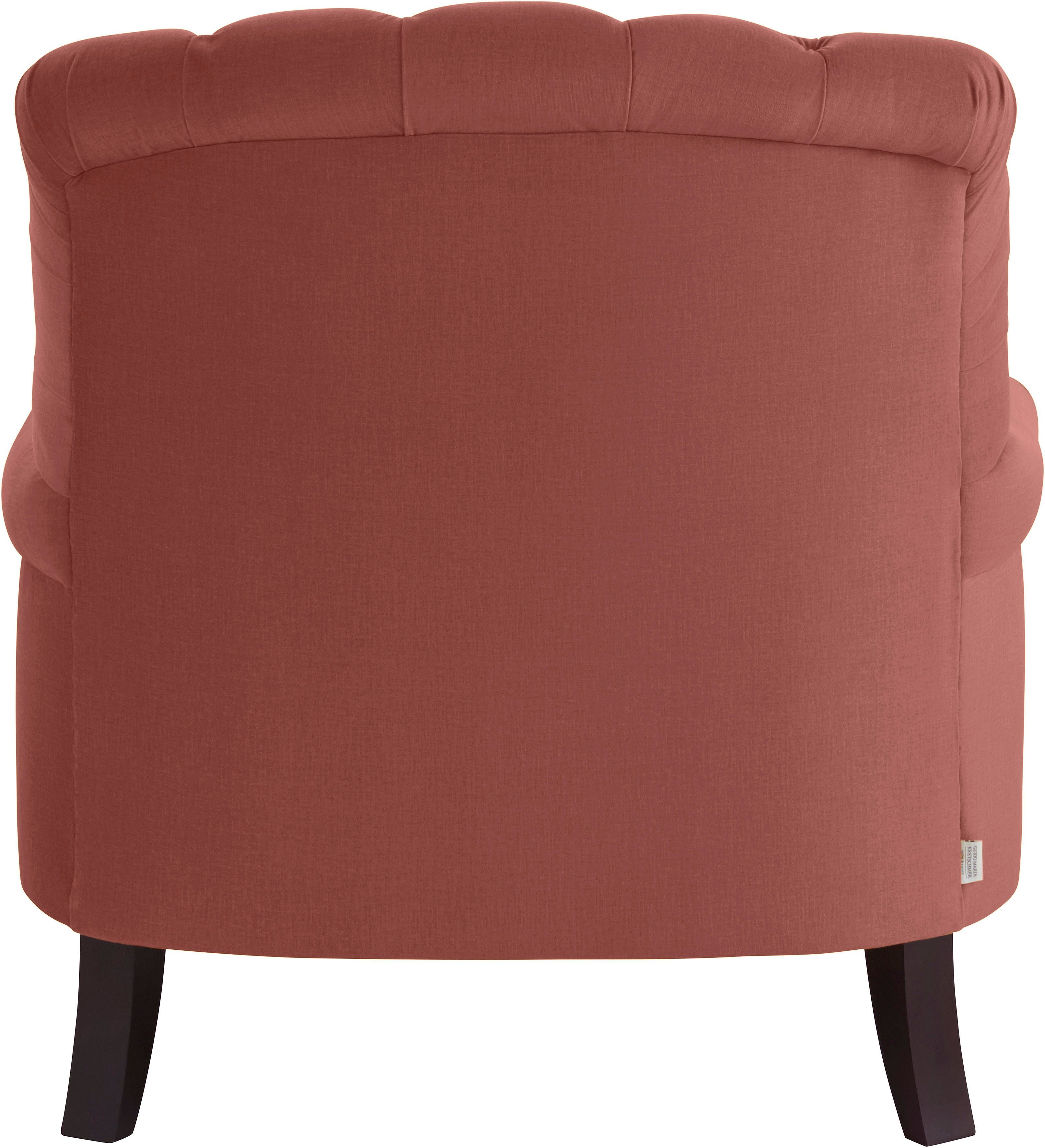 Guido Maria Kretschmer Home&Living Loveseat Amiens fauteuil loungefauteuil met prachtige capitonnage achter