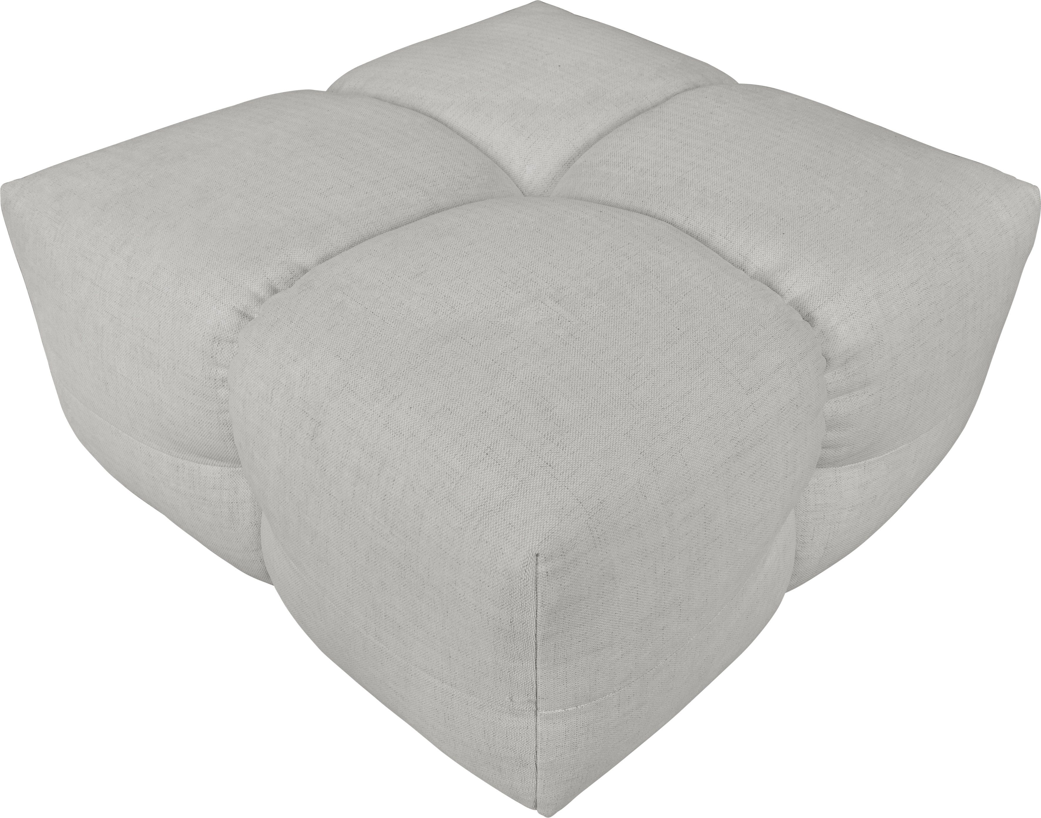 LeGer Home by Lena Gercke Hocker TALISHA zitpoef, moderne quilt, afmetingen: 84/93/43 cm