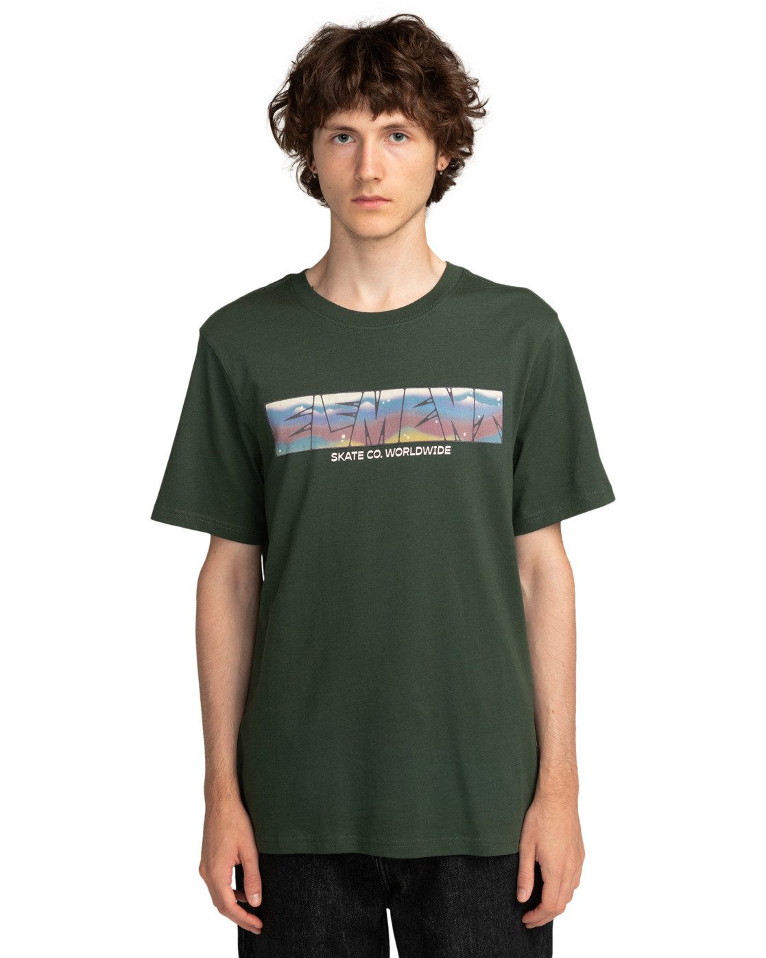 Element T-shirt Trains heren t-shirts maat M zwart