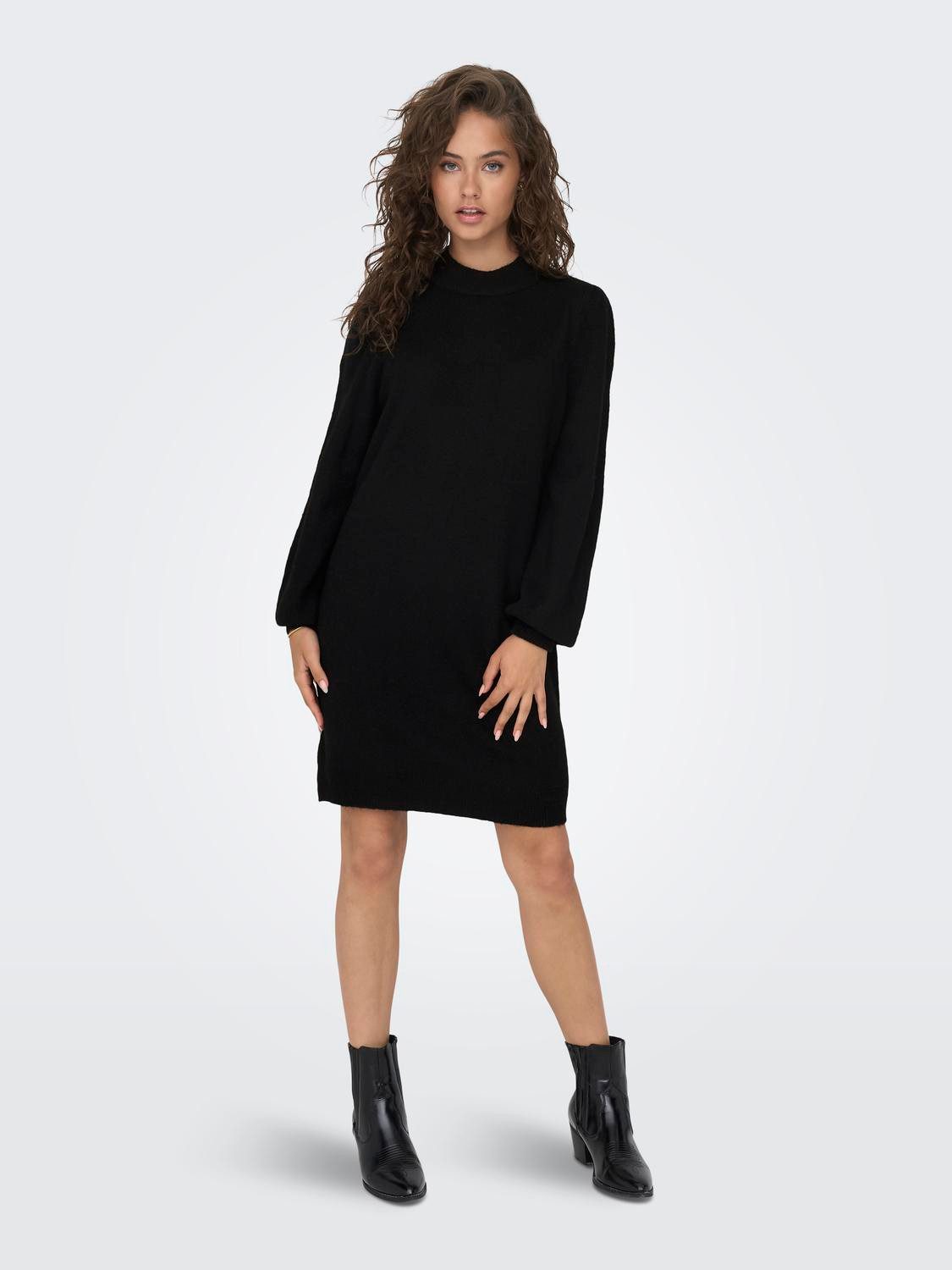 JDY Gebreide jurk JDYRUE LIFE L/S HIGH NECK DRESS KNT NOOS