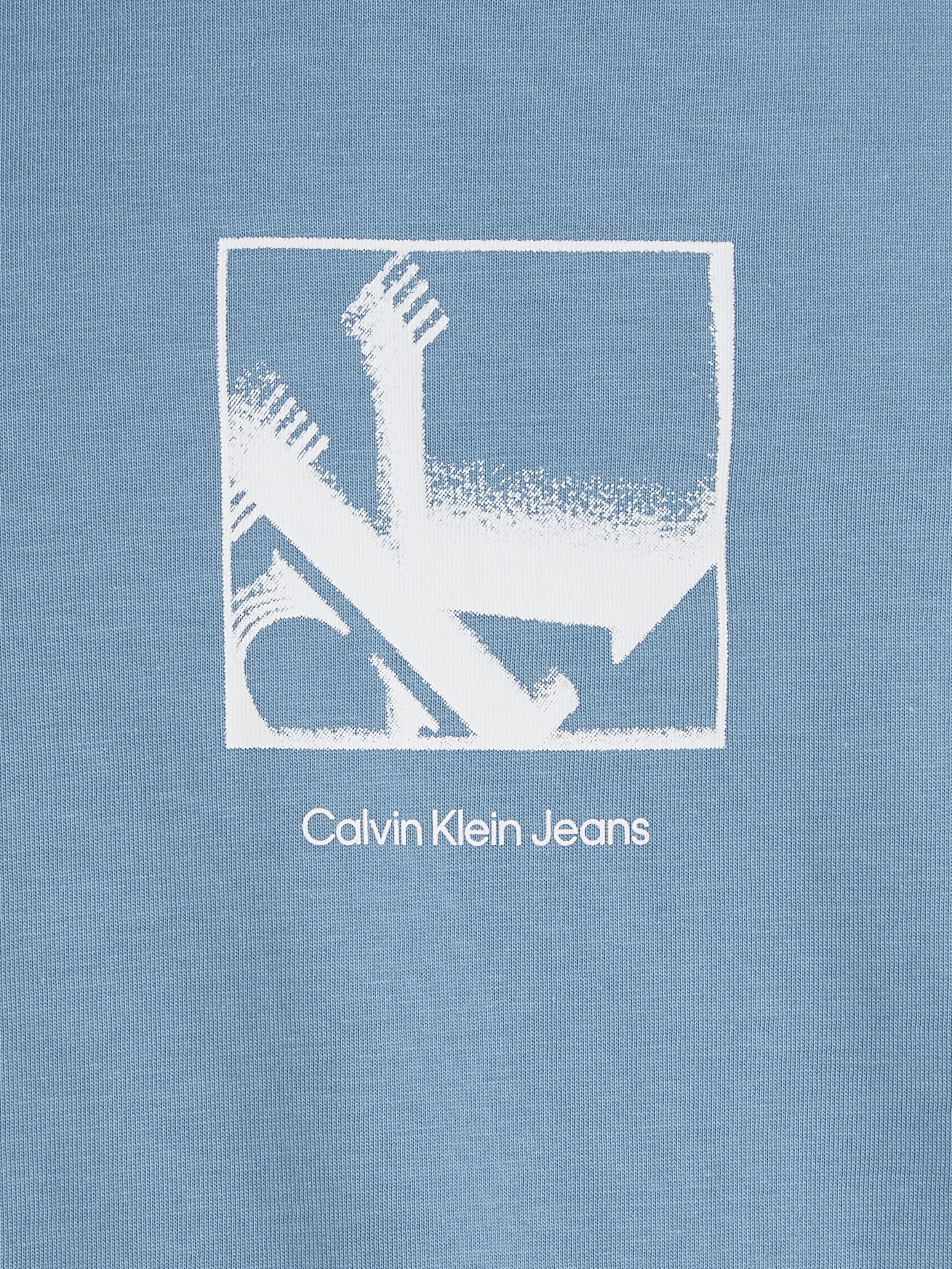 Calvin Klein T-shirt GRID BOX TEE met gestempeld logo