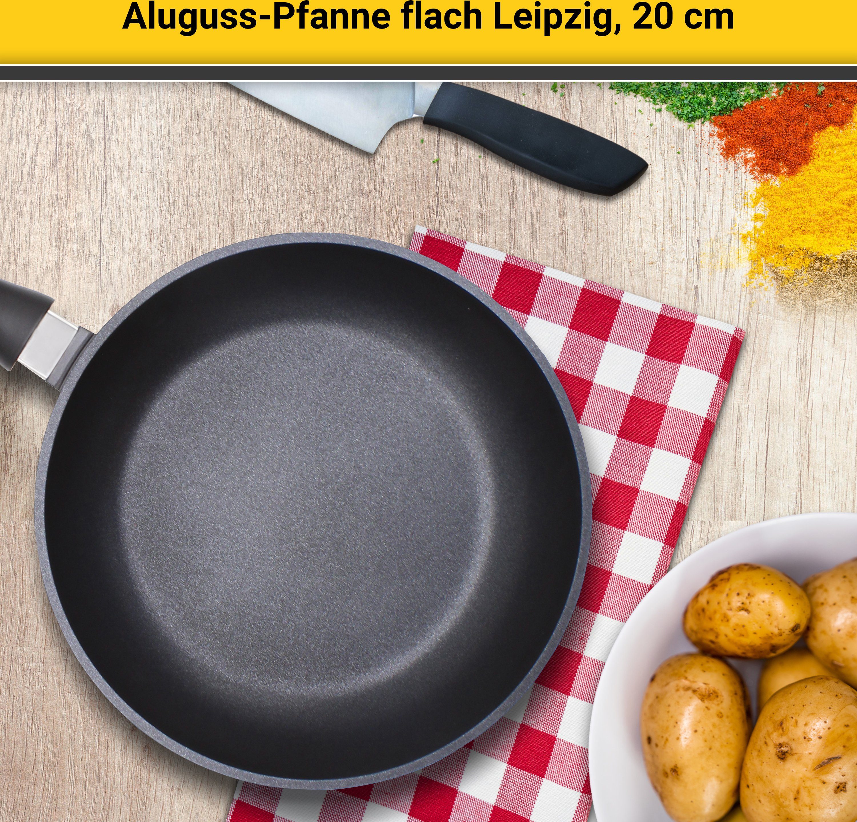 Krüger Koekenpan Gietaluminium koekenpan plat LEIPZIG (1-delig)