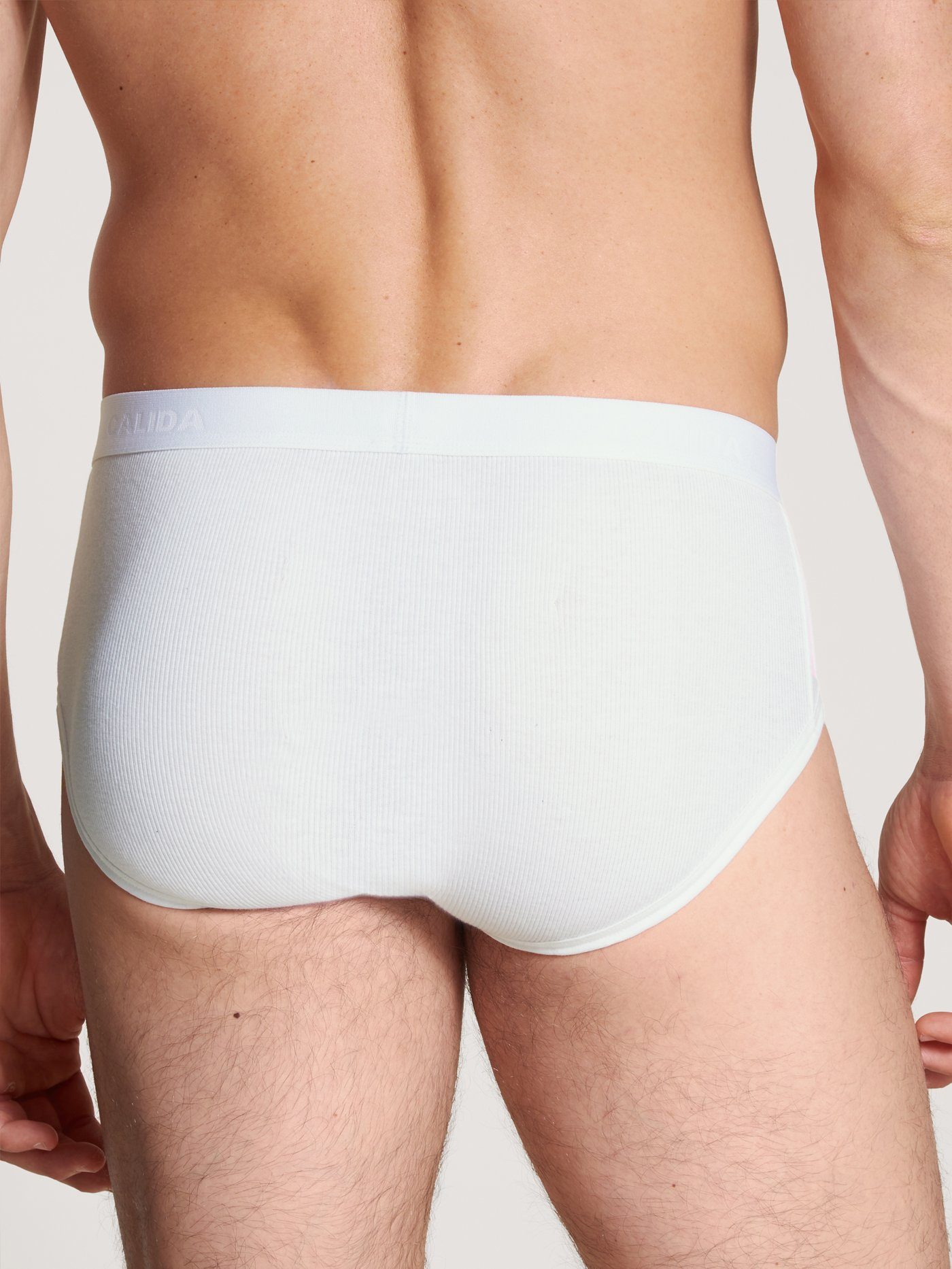 CALIDA Slip Natural Benefit Pure Cotton, fijnrib-kwaliteit, elastische band, zacht (Set van 2)