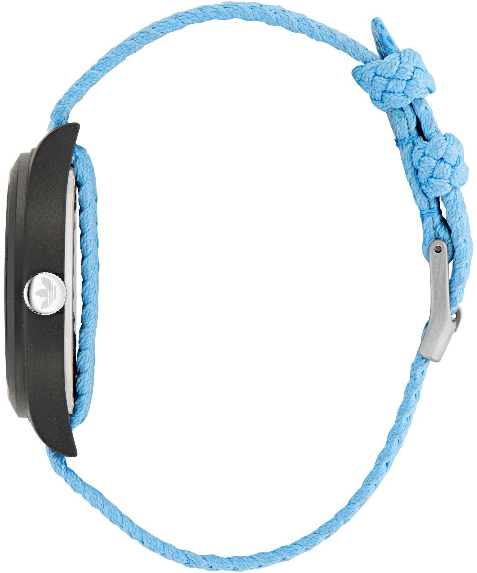 adidas Originals Kwartshorloge GAME ONE Polshorloge, herenhorloge, dameshorloge, nylon band, waterafstotend tot 5 bar