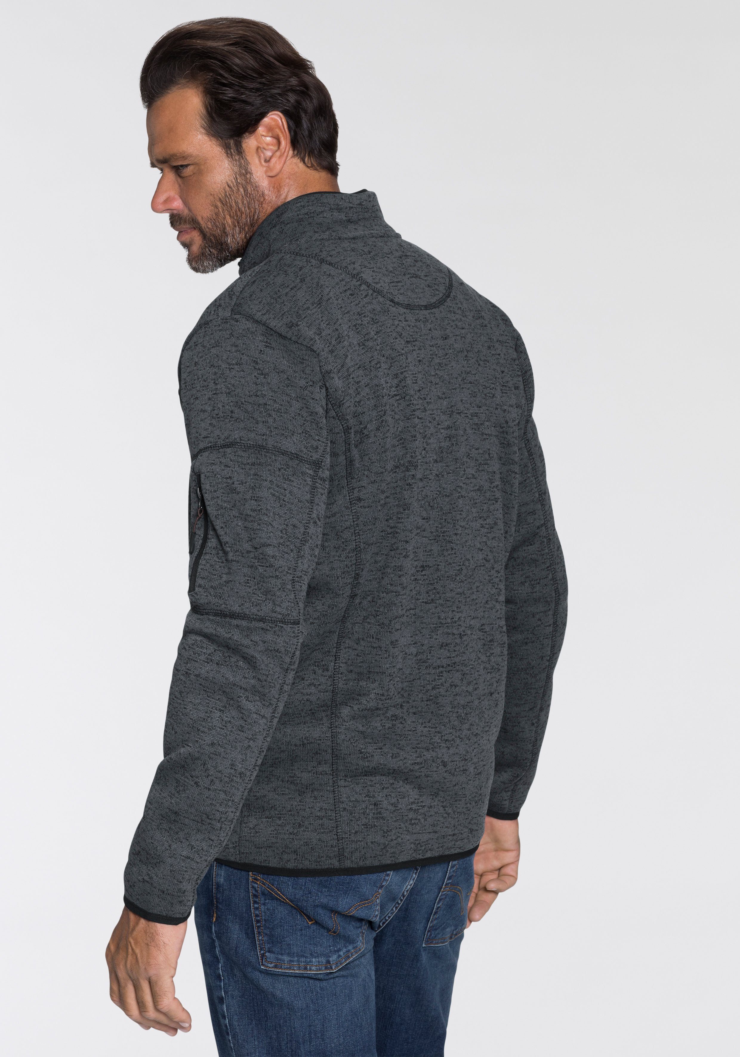 Man's World Gebreid fleecejack