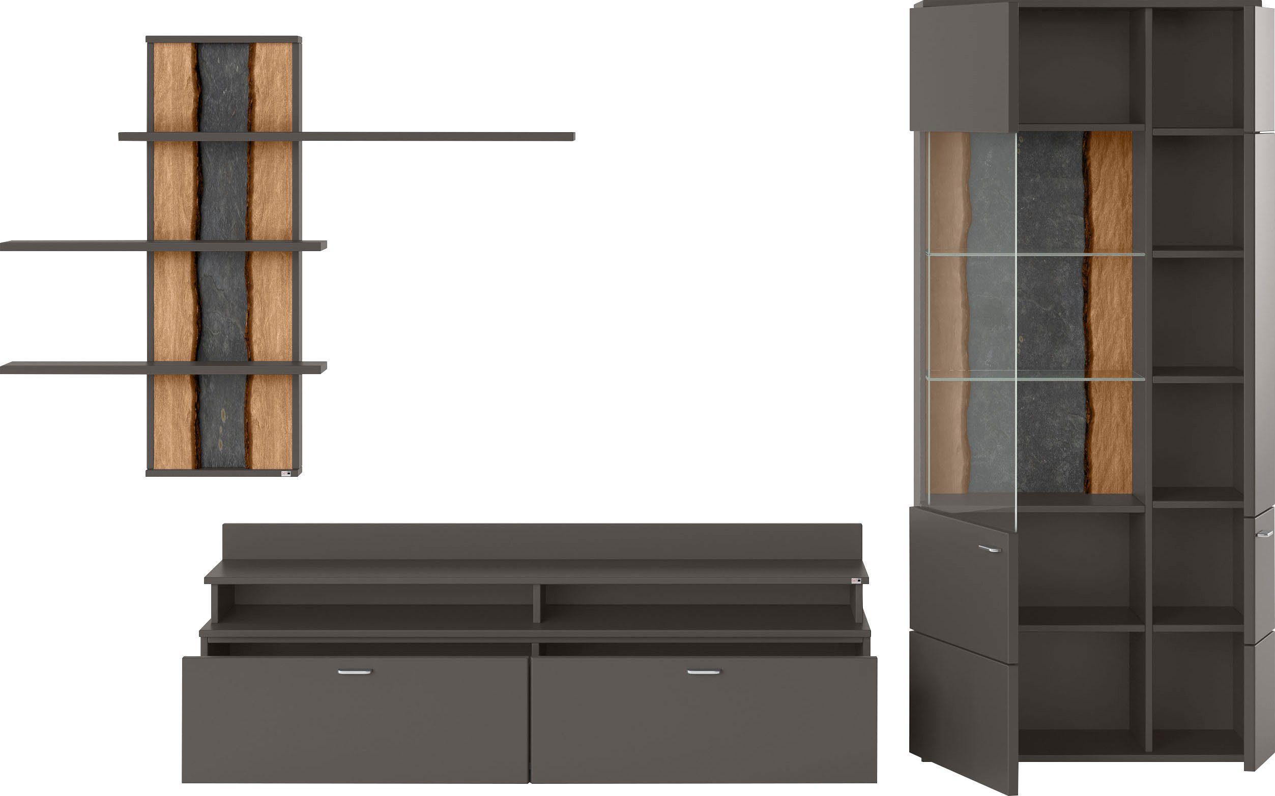 set one by Musterring Wandmeubel Tacoma Type 55, met wandrek (set, 4-delig)