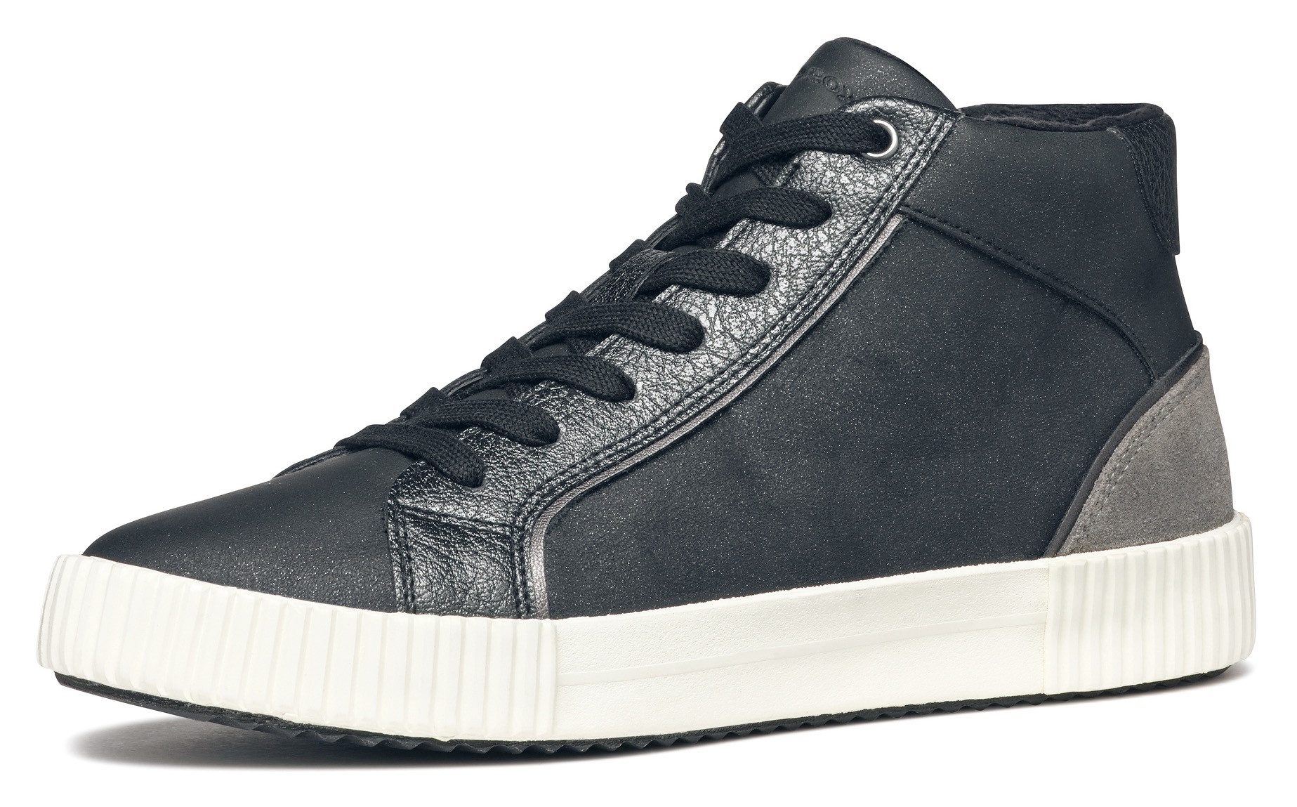 Geox Sneakers D BLOMIEE G high top sneaker veterschoenen winterlaarzen met verwarmende voering