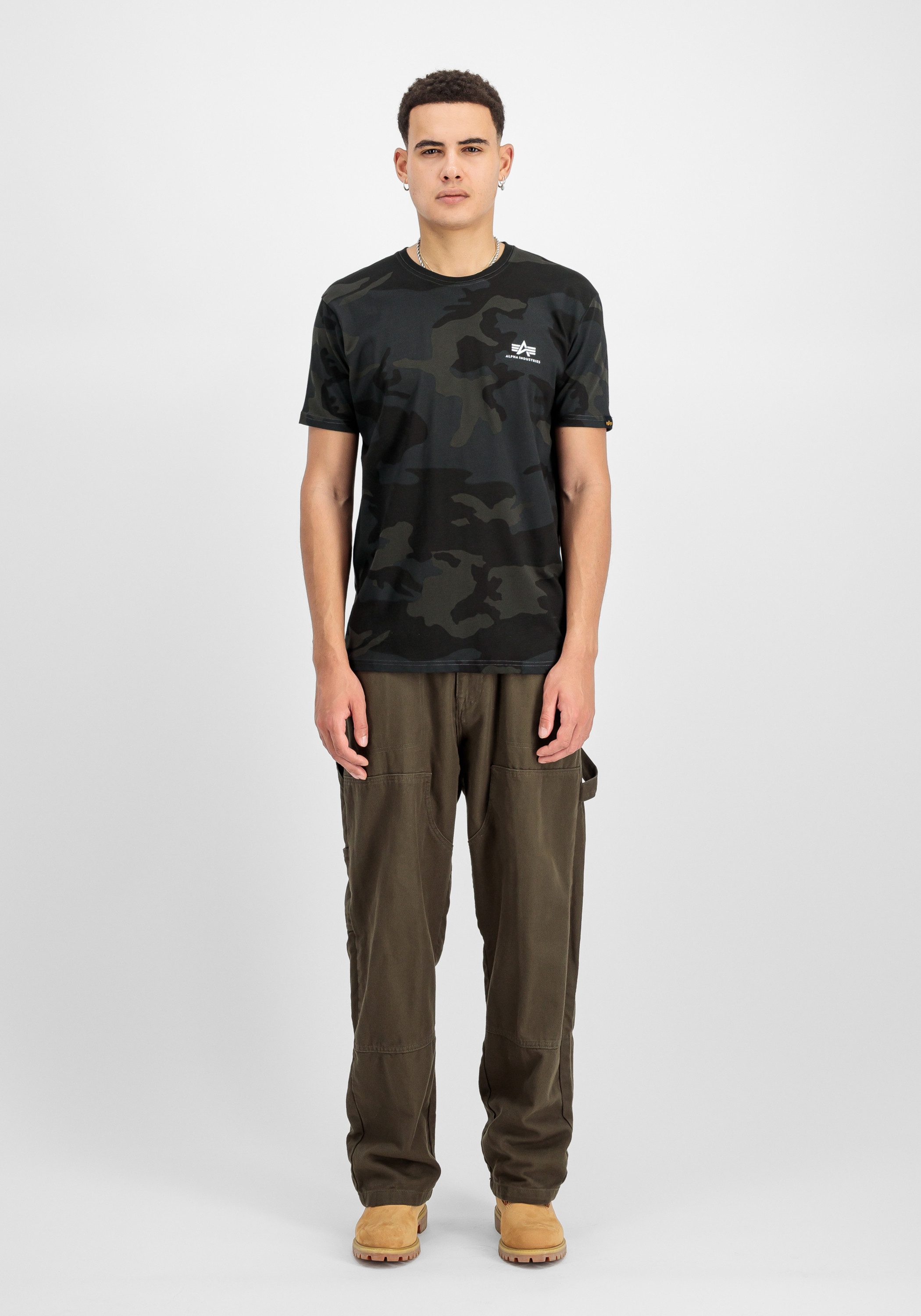 Alpha Industries T-shirt Backprint T-Shirt Camo