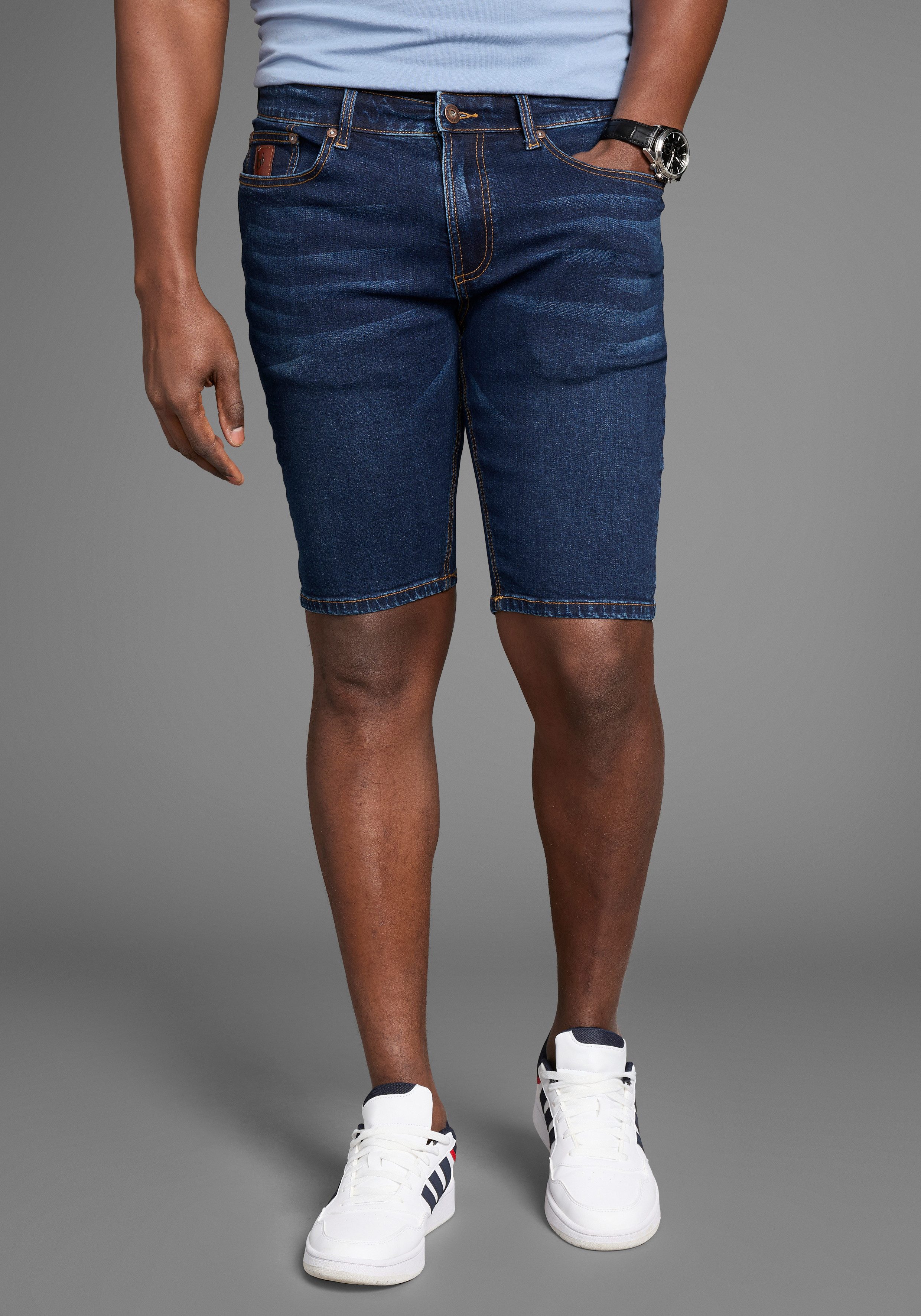 Bruno Banani Jeansshort Hutch-Shorts lage taillehoogte