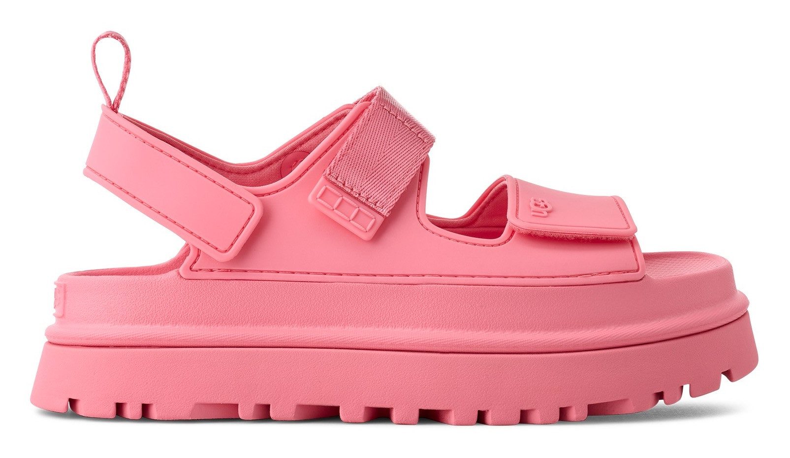 UGG Plateausandalen Goldenglow , zomerschoen, strandschoen, plateausandaal met klittenbandsluitingen dames sandalen met plateau maat 10 (41) roze