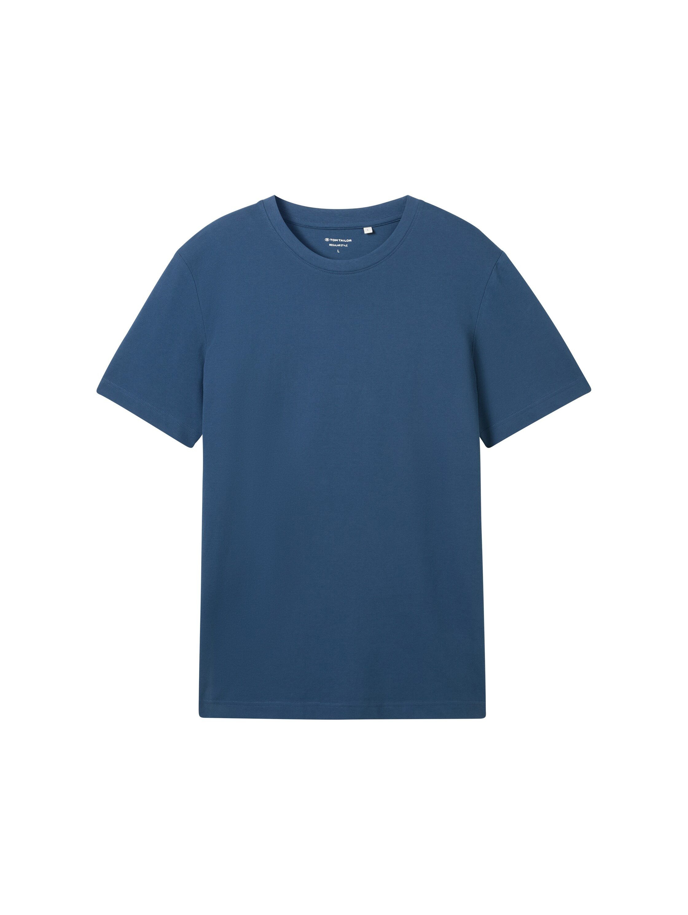 Tom Tailor T-shirt met piqué structuur