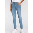 arizona slim fit jeans met extra brede band high waist blauw
