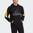 adidas performance sweatshirt future icons embroidered badge of sport hoodie zwart