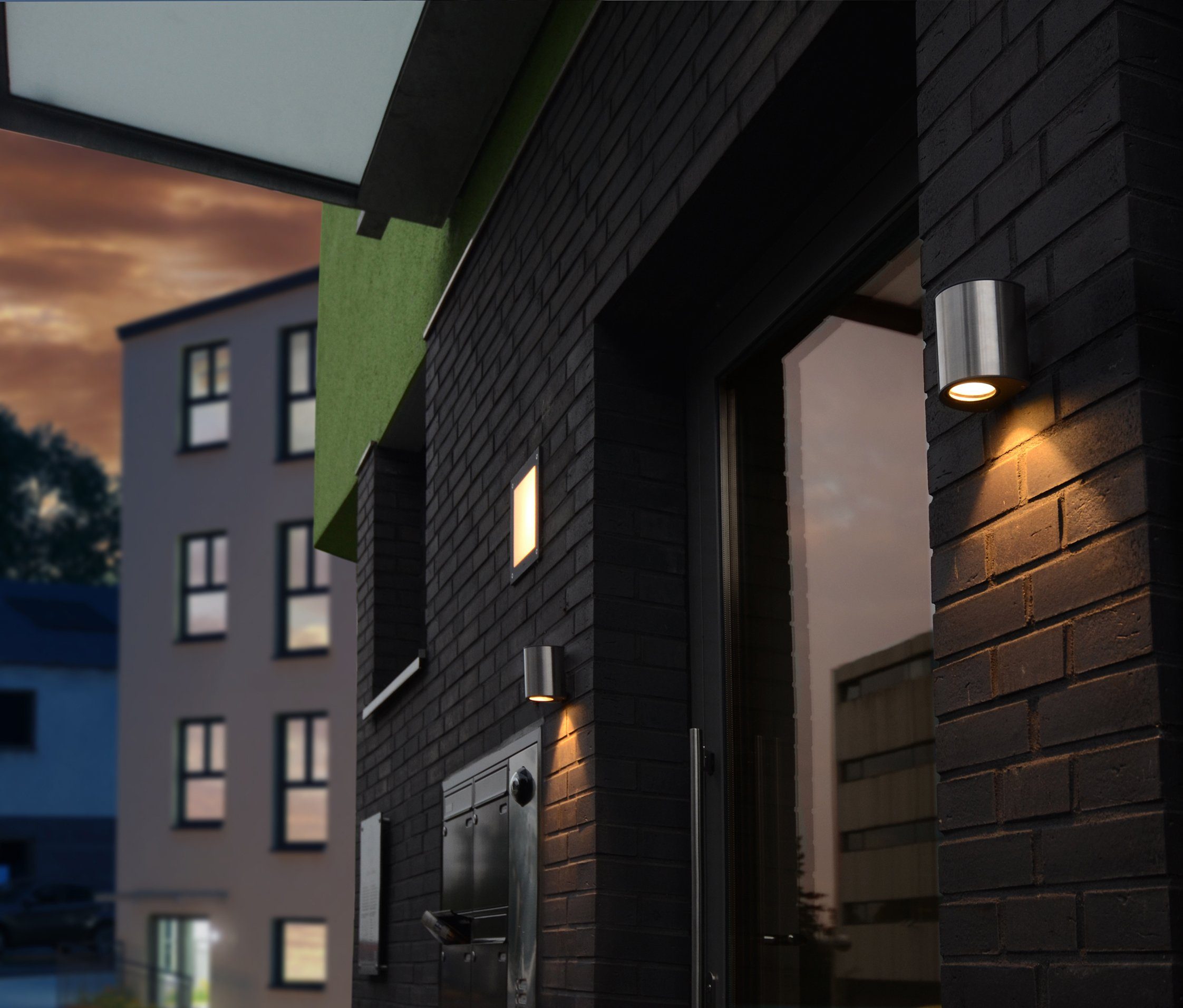 LUTEC Ledwandlamp voor buiten Ilumi (1 stuk)