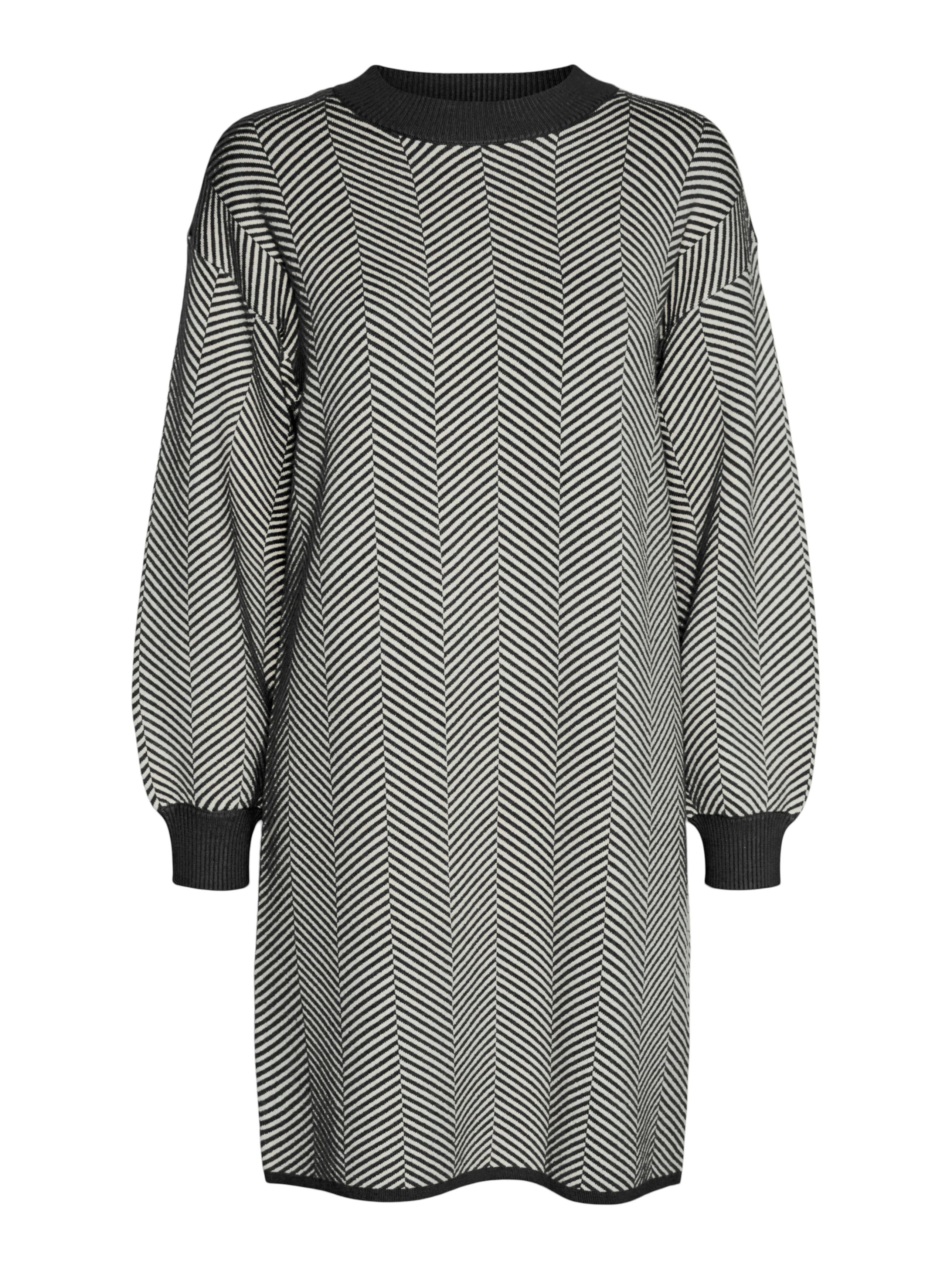 Vero Moda Gebreide jurk VMBLUSH HERRINGBONE LS O-NECK DRESS LCS