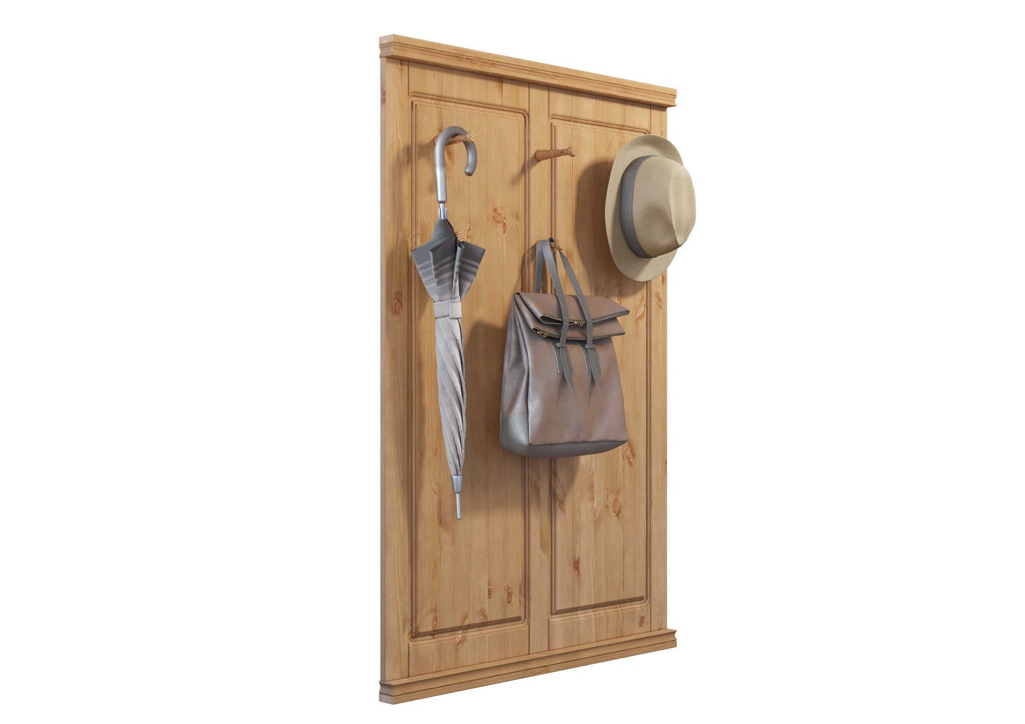 Home affaire Kapstokpaneel Gotland van massief grenen, fsc®-gecertificeerd, met 6 haken, 85 cm breed