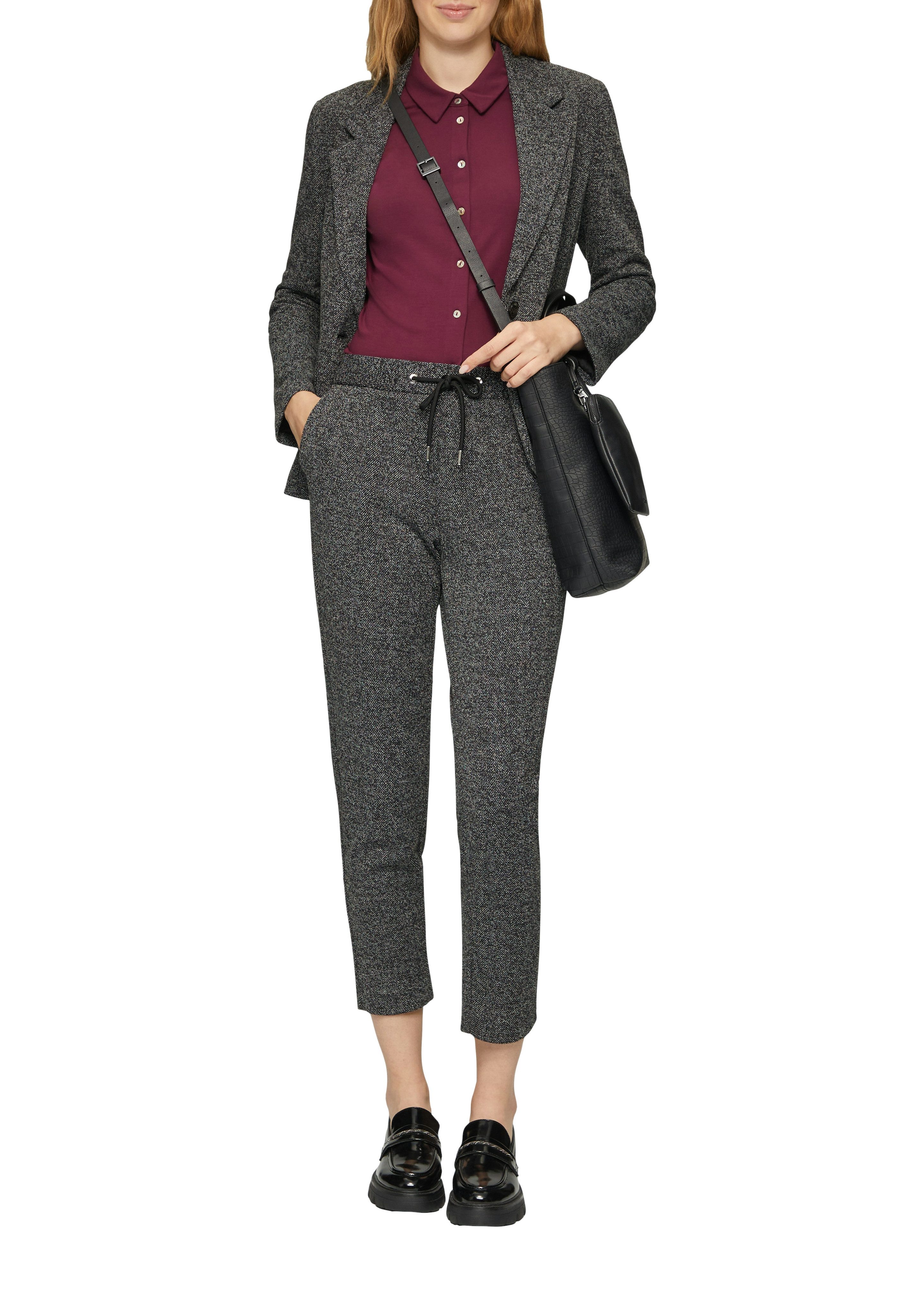 s.Oliver BLACK LABEL Korte blazer met klepzakken aan de voorkant