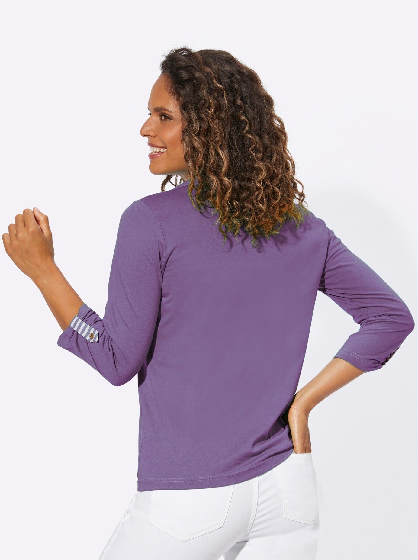 Casual Looks Shirt met 3/4-mouwen Shirt (1-delig)