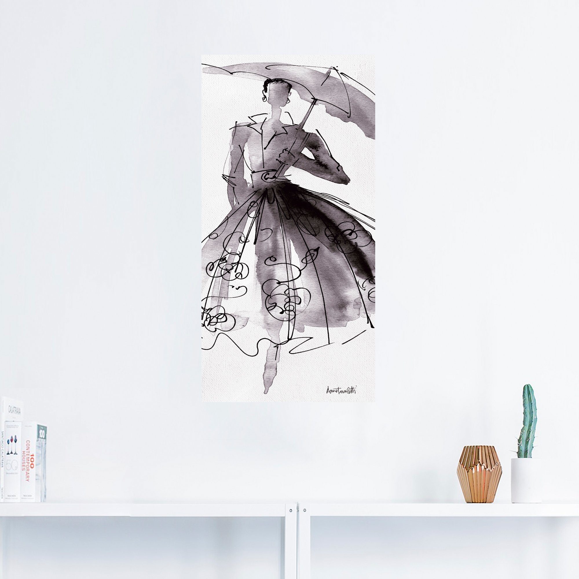 Artland Artprint Mode schetsboek VI als artprint op linnen, poster, muursticker in verschillende maten