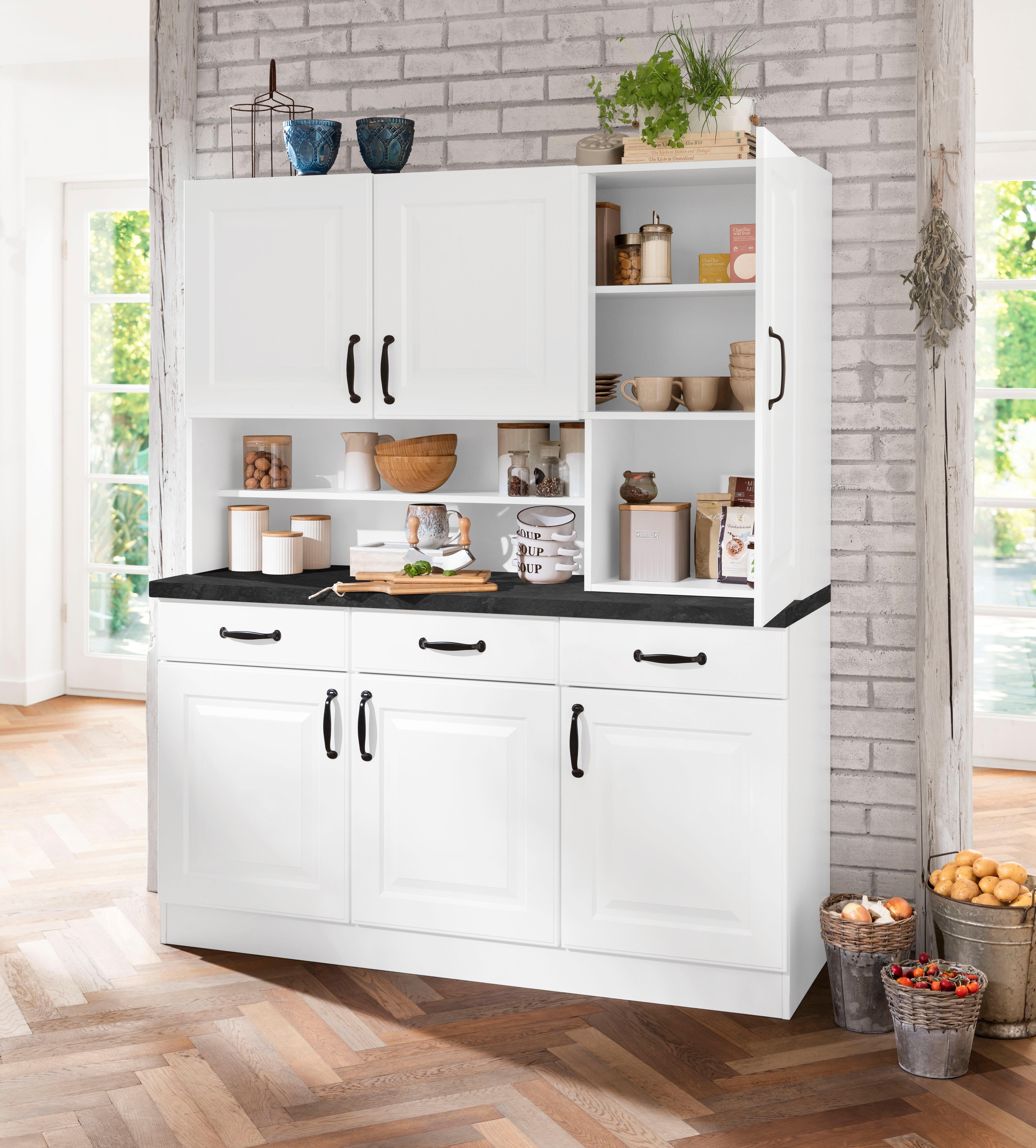 wiho Küchen Keukenbuffet Erla 150 cm breed met vakkenfront