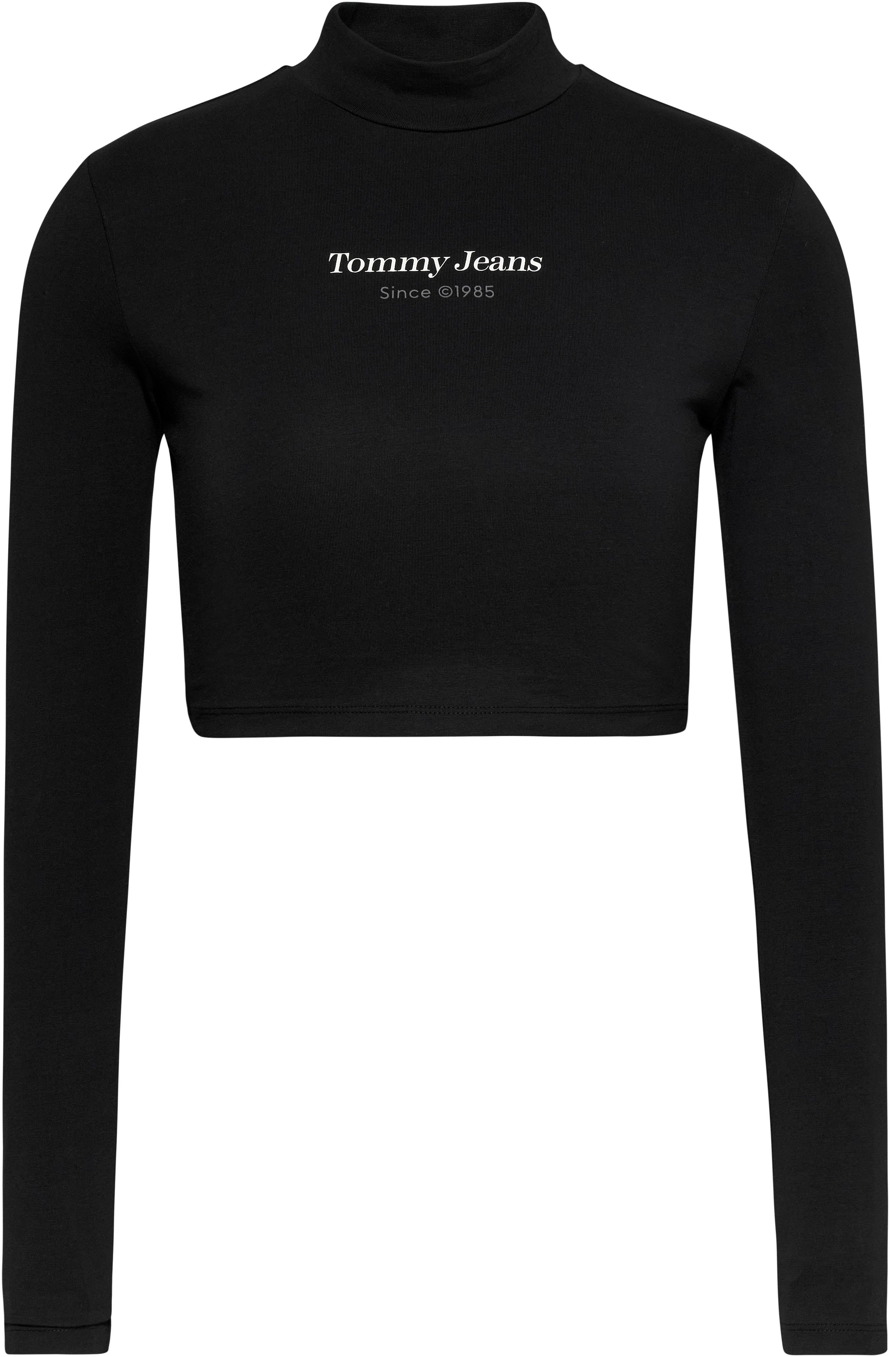 TOMMY JEANS Shirt met staande kraag TJW SLIM SP CRP ESS LOGO 1+ MOCK