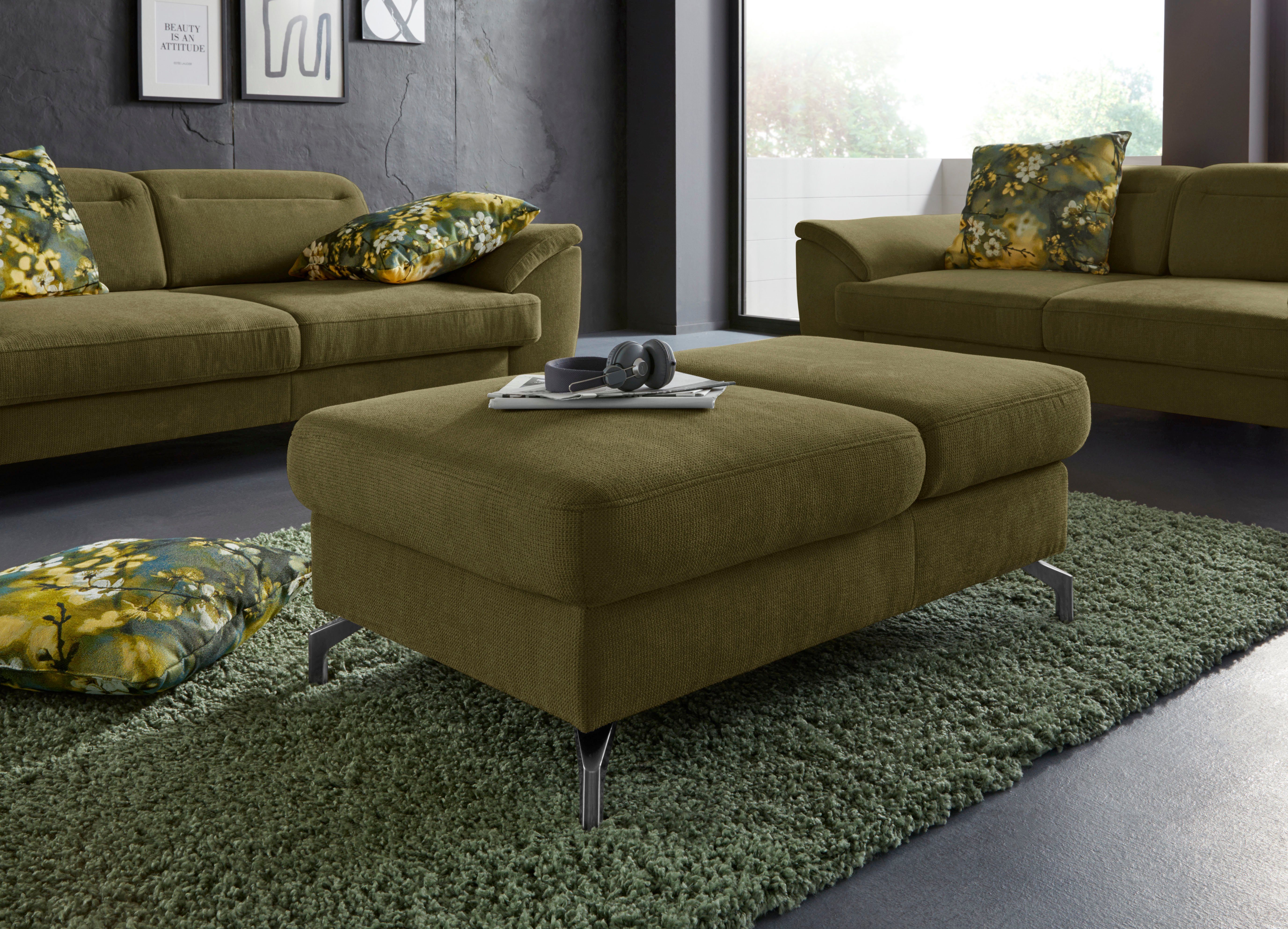 sit&more Hocker Percy Poothoogte 15 cm, met inklapfunctie, naar keuze in 2 pootkleuren