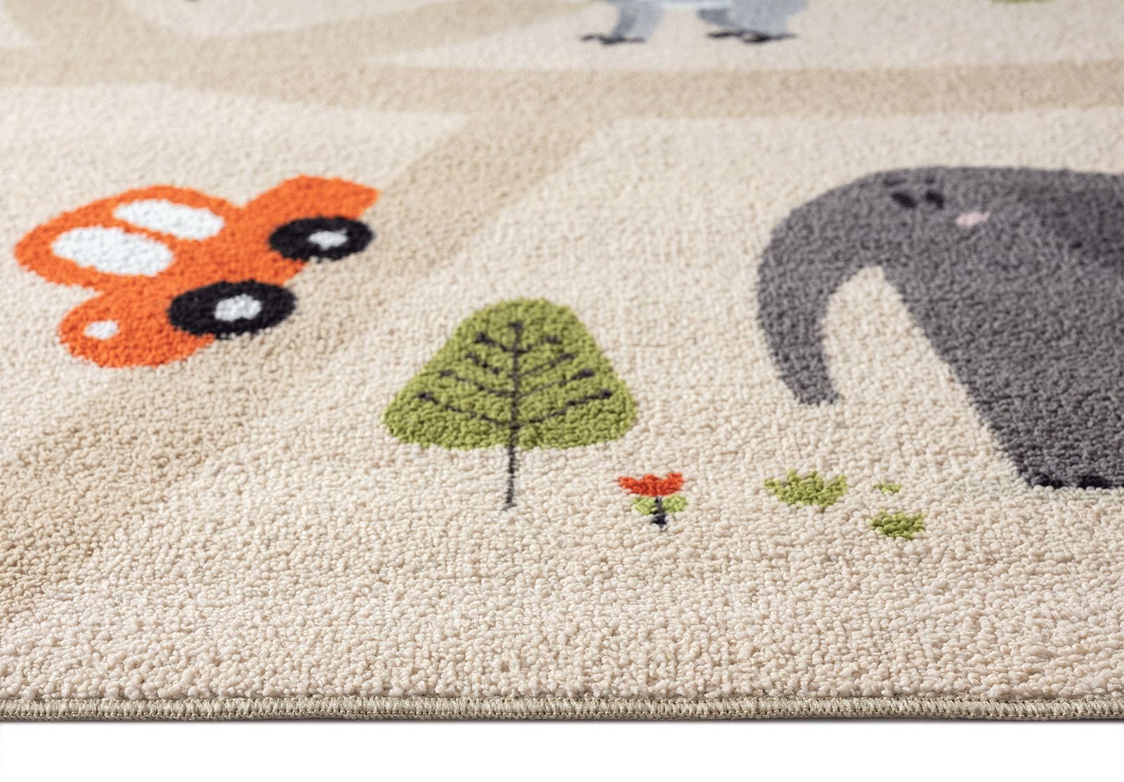 The carpet Vloerkleed Happy Life Life kinderkamer tapijt speelkleed onderhoudsvriendelijk