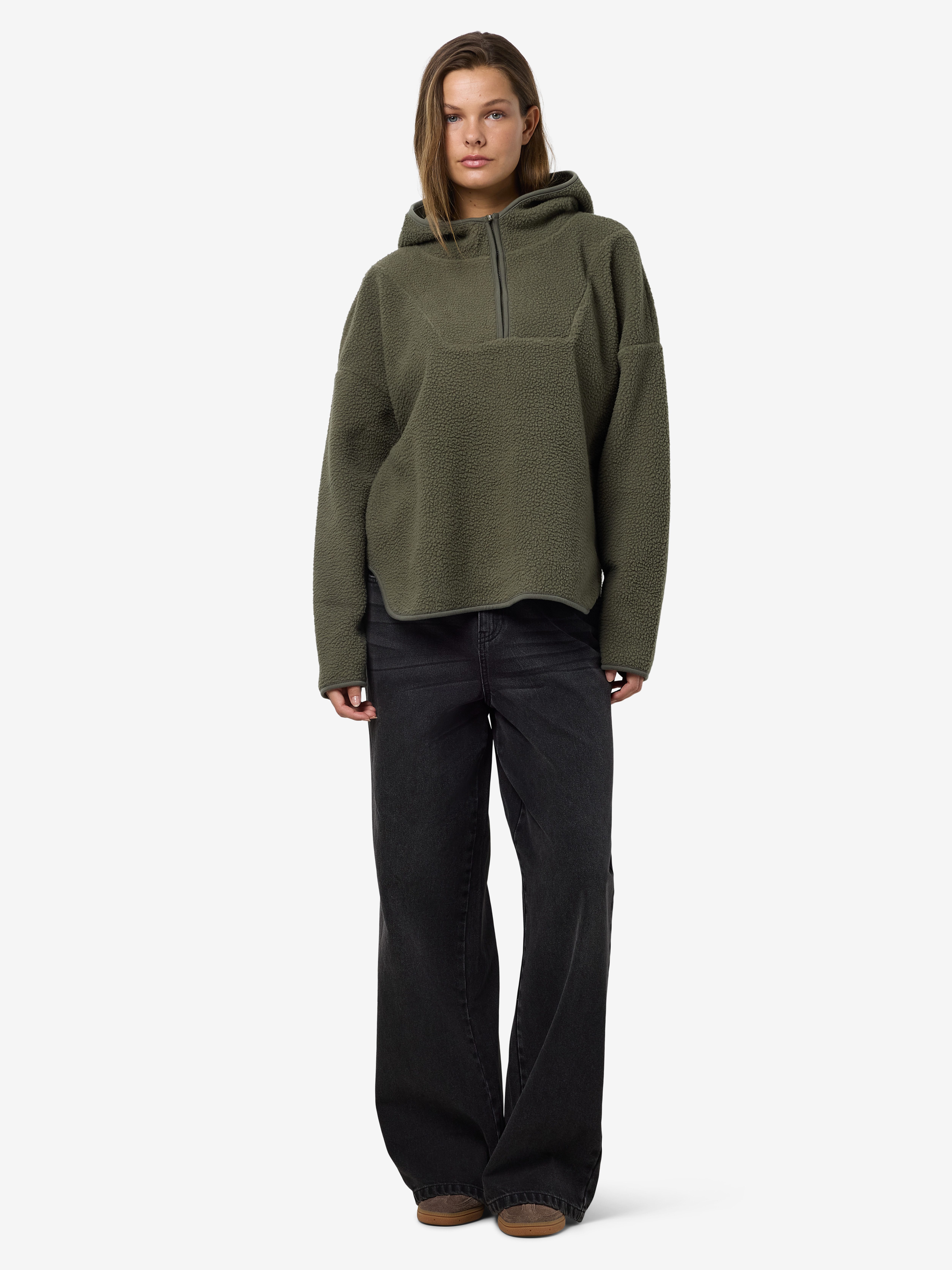 Noisy may Hoodie NMCOZY L/S HALFWAY ZIP SWEATER JRS NOOS
