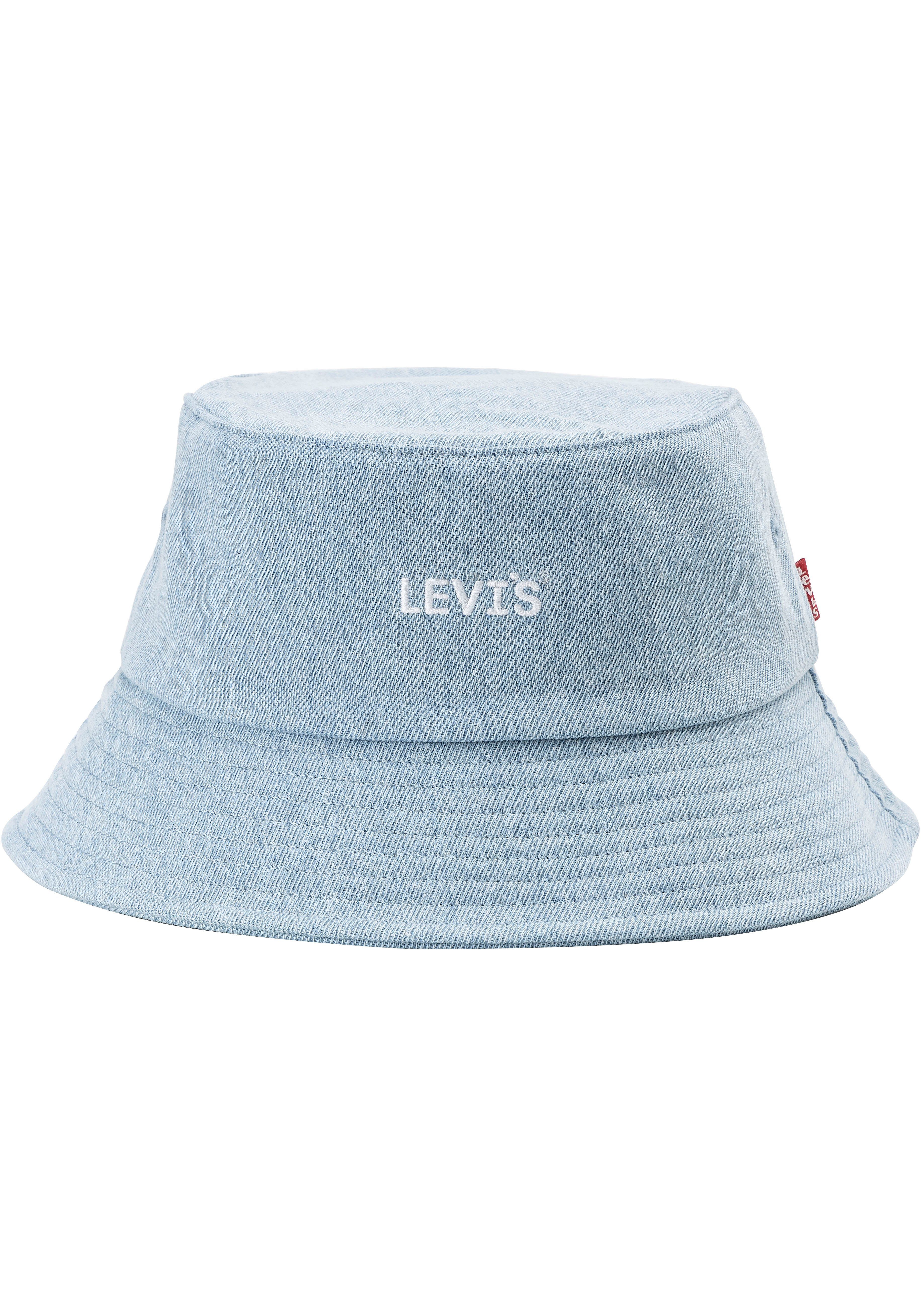 Levi's denim bucket hat lichtblauw