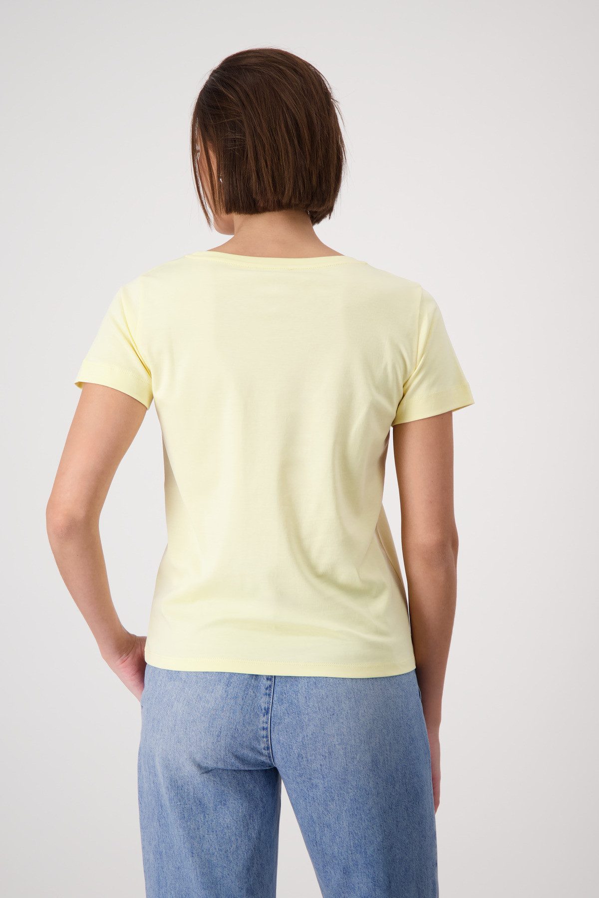 Monari Shirt met ronde hals met glitterstuds