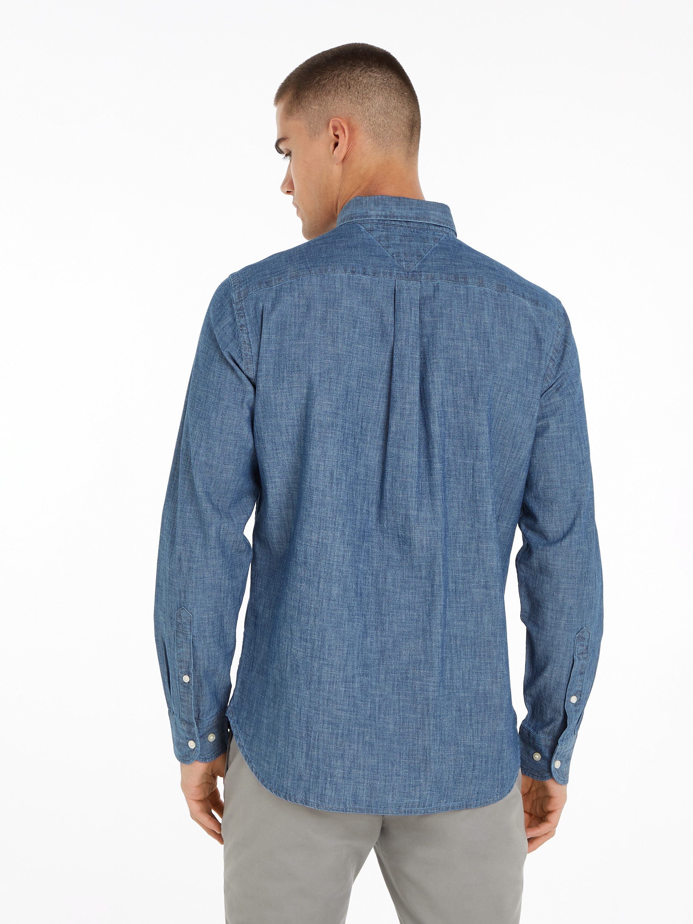 Tommy Hilfiger Overhemd met lange mouwen CHAMBRAY SOLID RF SHIRT