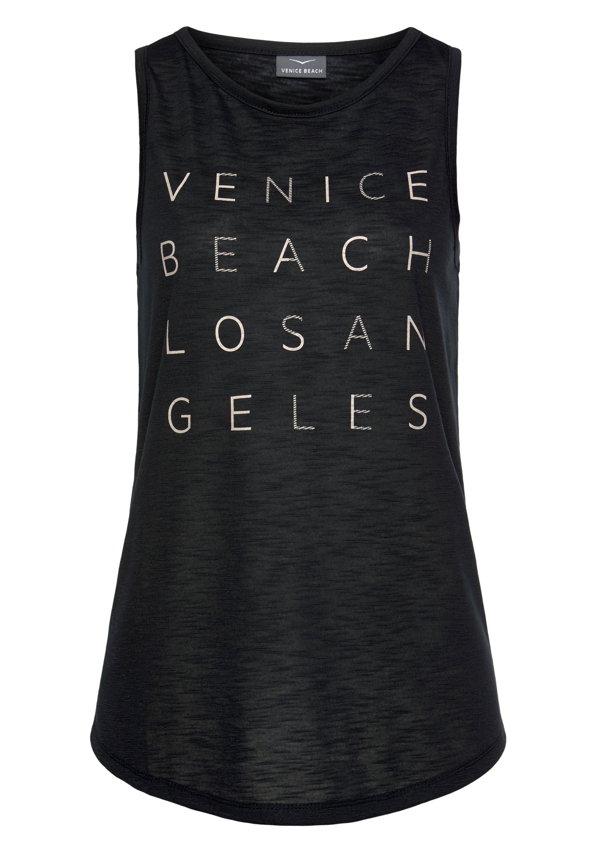 Venice Beach Tanktop met logoprint, tanktop