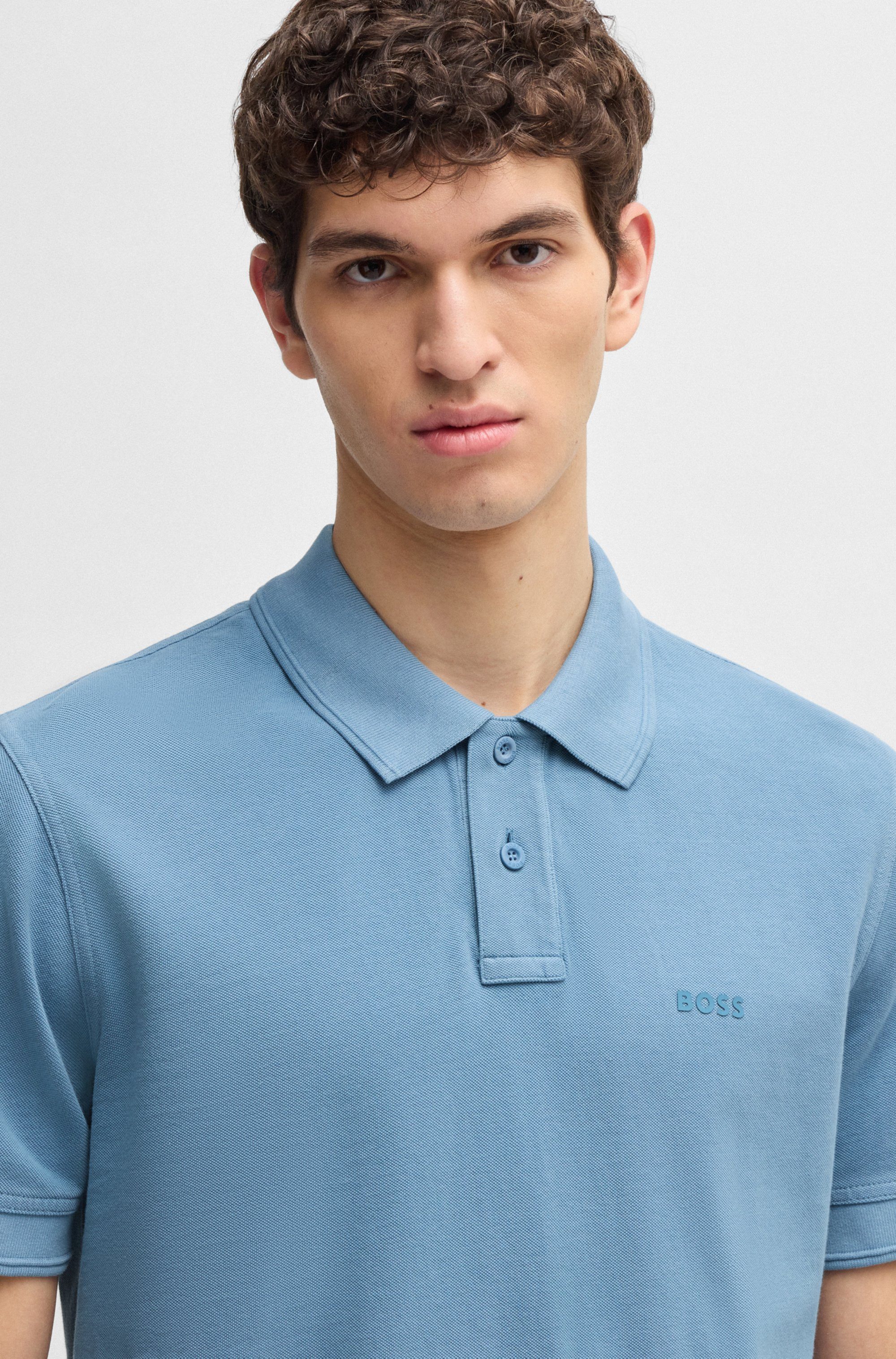 Boss Orange Poloshirt Prime met een polokraag