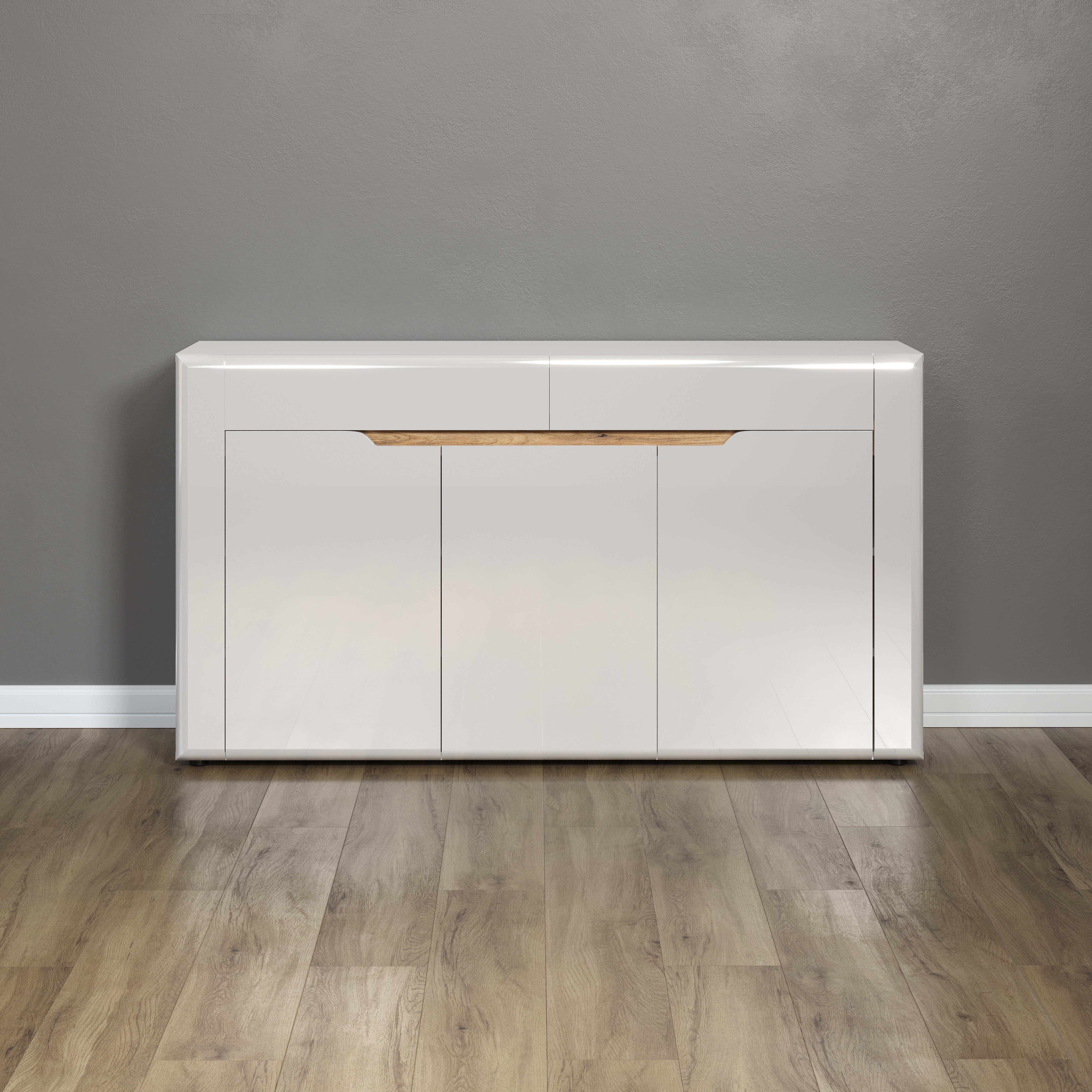 INOSIGN Dressoir Graz Afm. gemonteerd (B/D/H in cm): 150x39x84 - hoogglansfront (1 stuk)