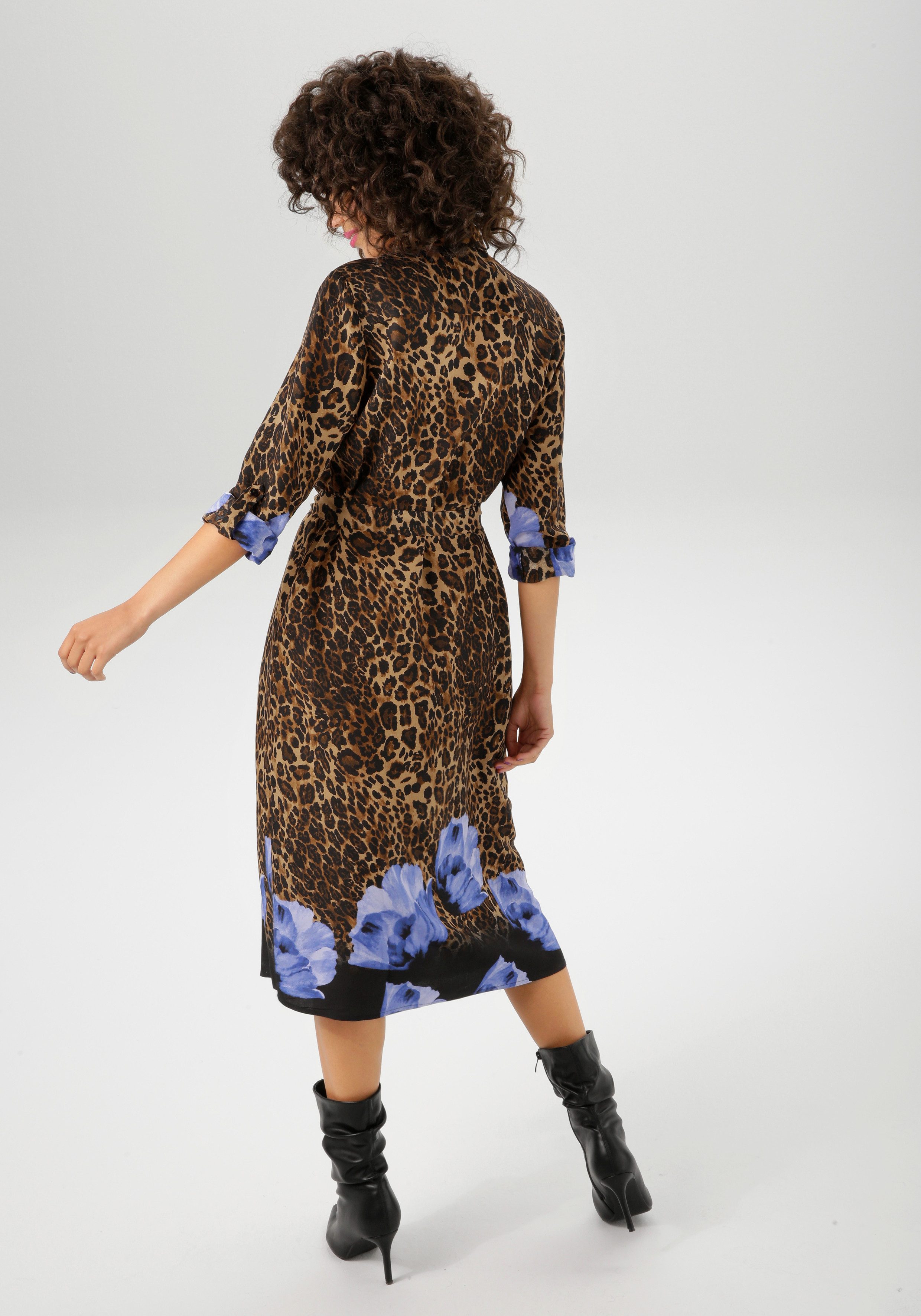 Aniston CASUAL Blousejurk (Met een afneembare bindceintuur)