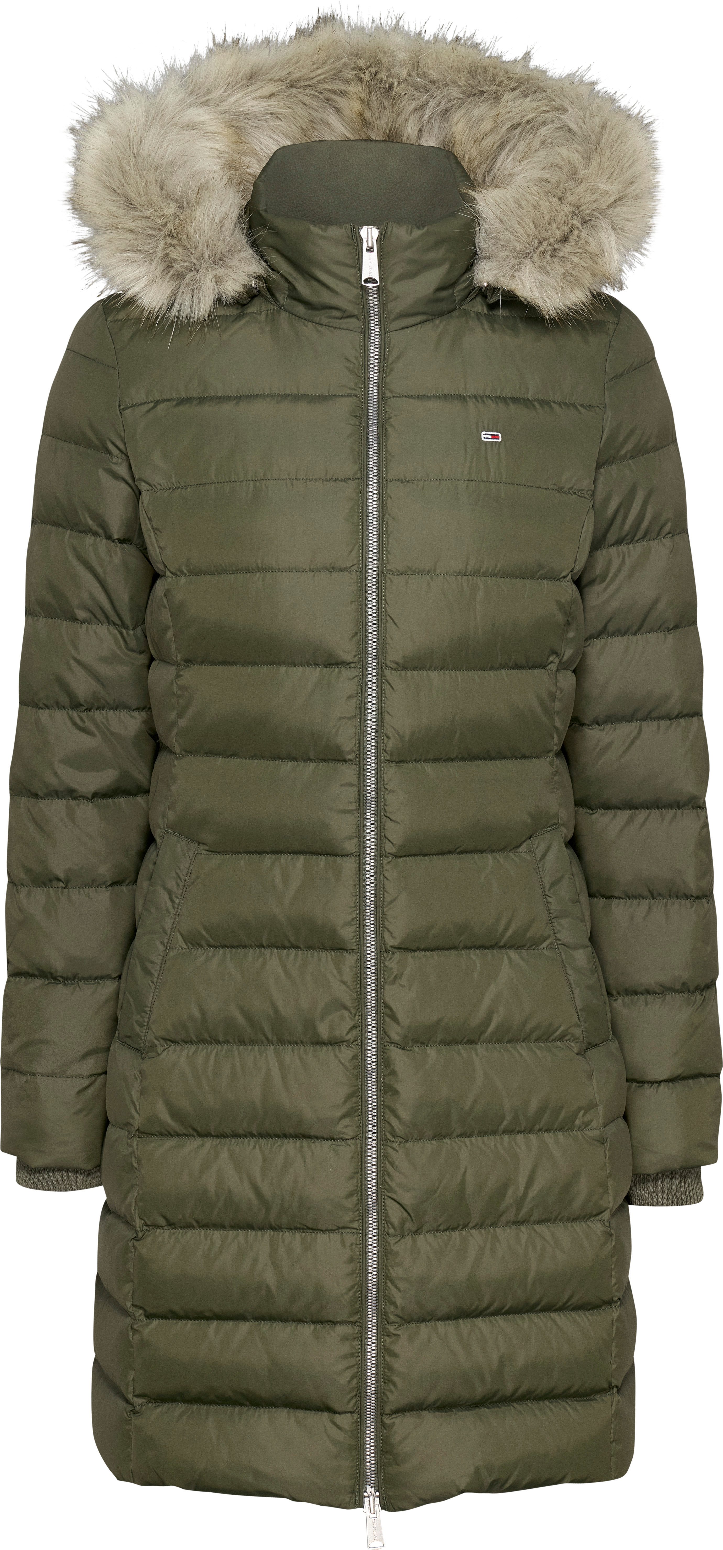 TOMMY JEANS Gewatteerde jas TJW ESSENTIAL HOODED DOWN COAT