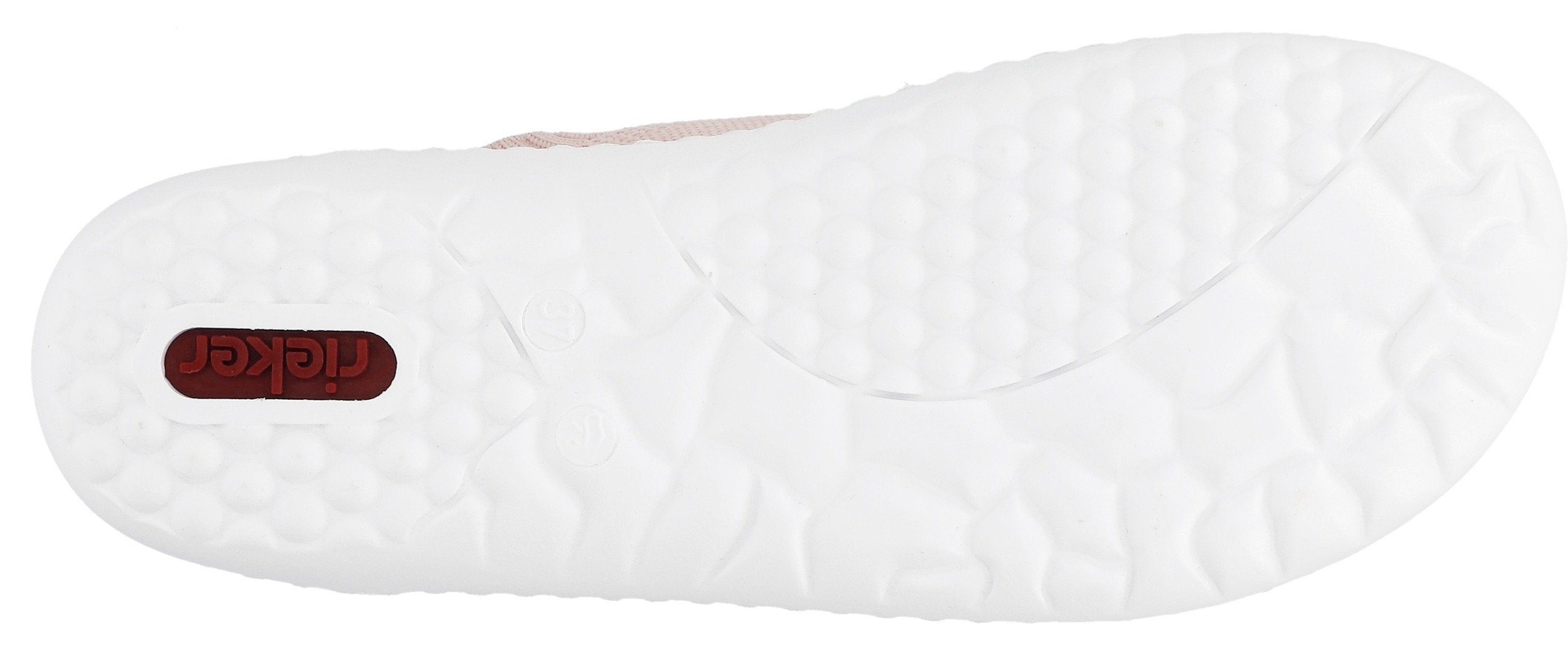 Rieker Slip-on sneakers Barefootschoenen , slipper, vrijetijdsschoen, lage schoen met elastische brei-schaft