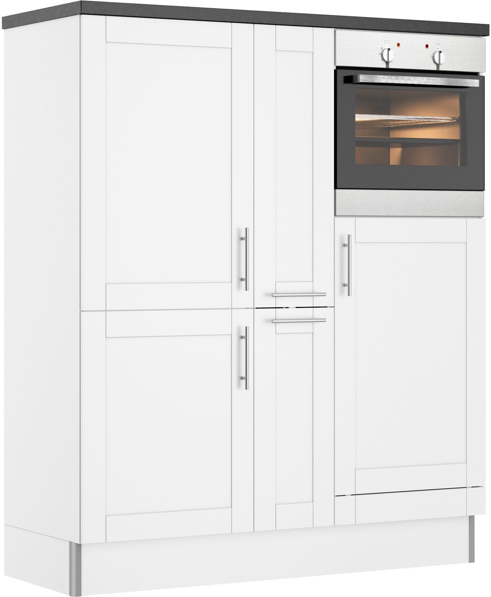 Kochstation Pantry keuken KS-Ahus Breedte 150 cm, optioneel met elektrische apparaten, softclose functie