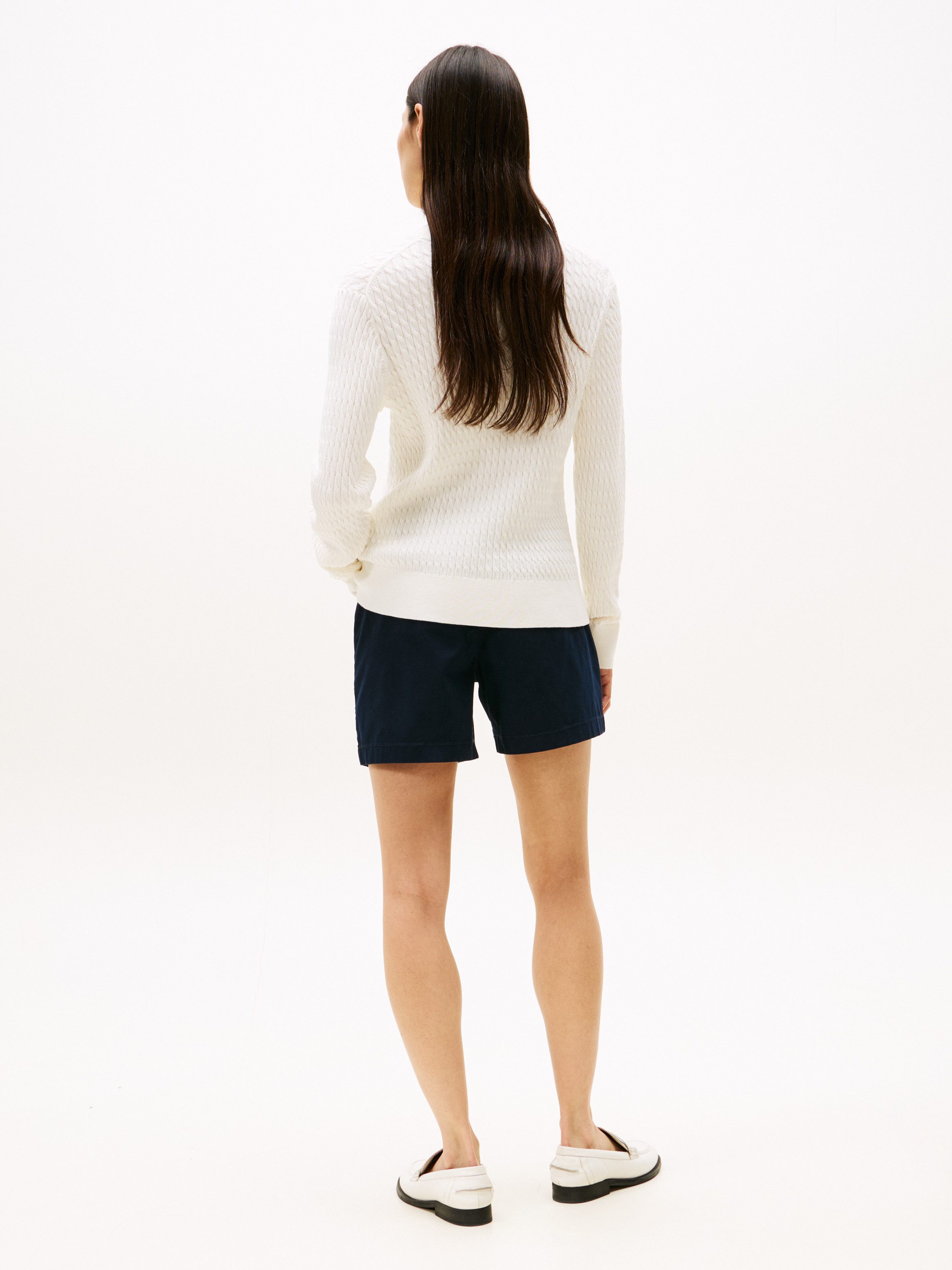 Tommy Hilfiger Trui met ronde hals CO CABLE C-NK LS SWEATER