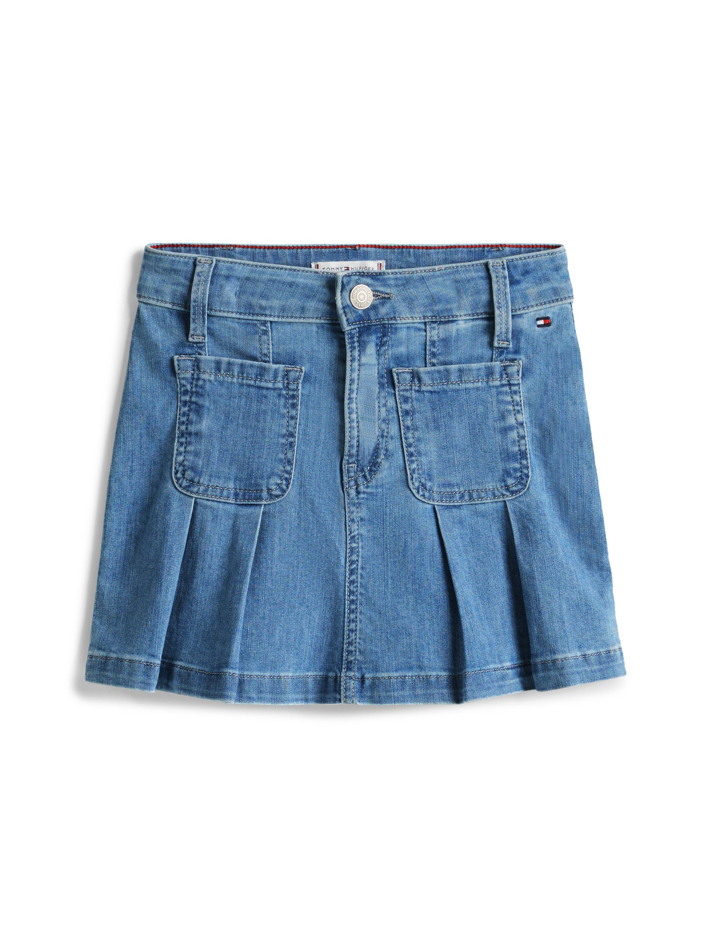 Tommy Hilfiger Plooirok DENIM SKIRT PLEATED