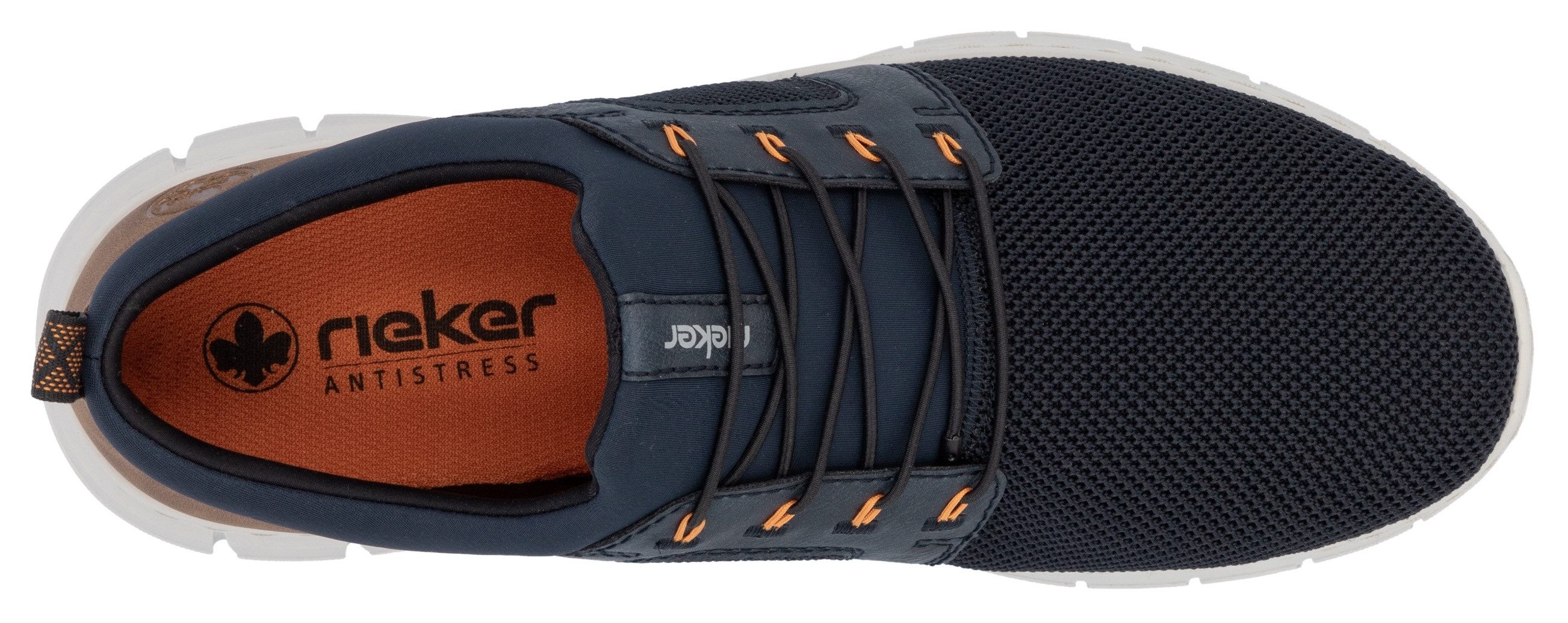 Rieker Slip-on sneakers , instapschoen, lage schoen, vrijetijdsschoen met elastiek, om in te stappen