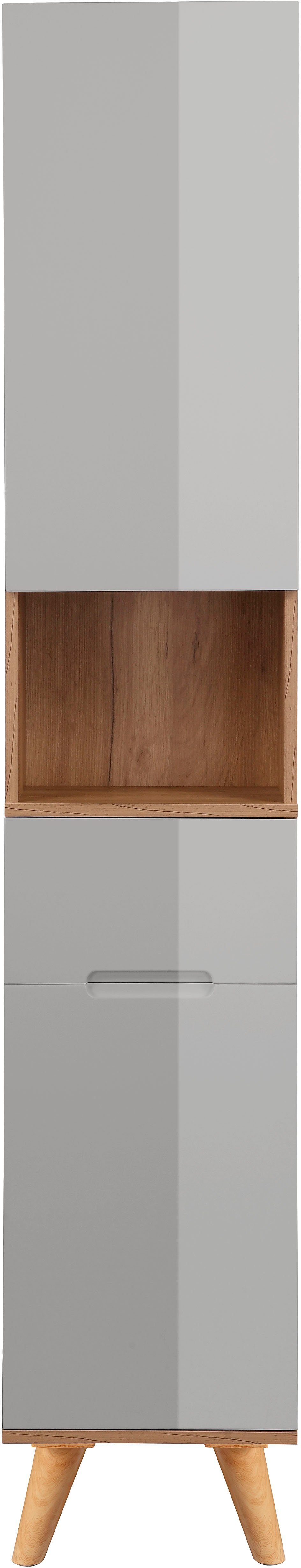 andas Hoge kast Lund Badschrank skandinavisches Design mit viel Stauraum