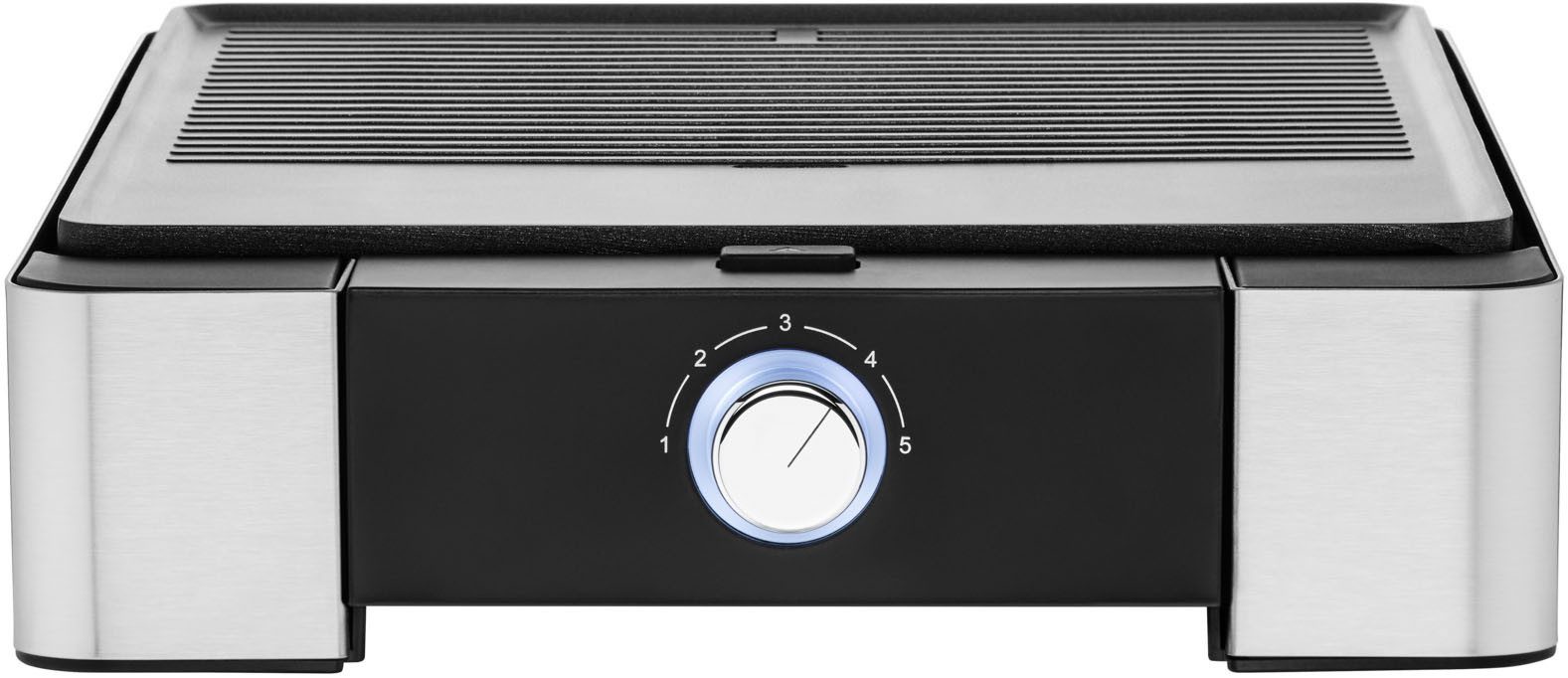 WMF Tafelgrill LONO vlak & geribbeld traploze temperatuurinstelling, anti-aanbak grillplaat