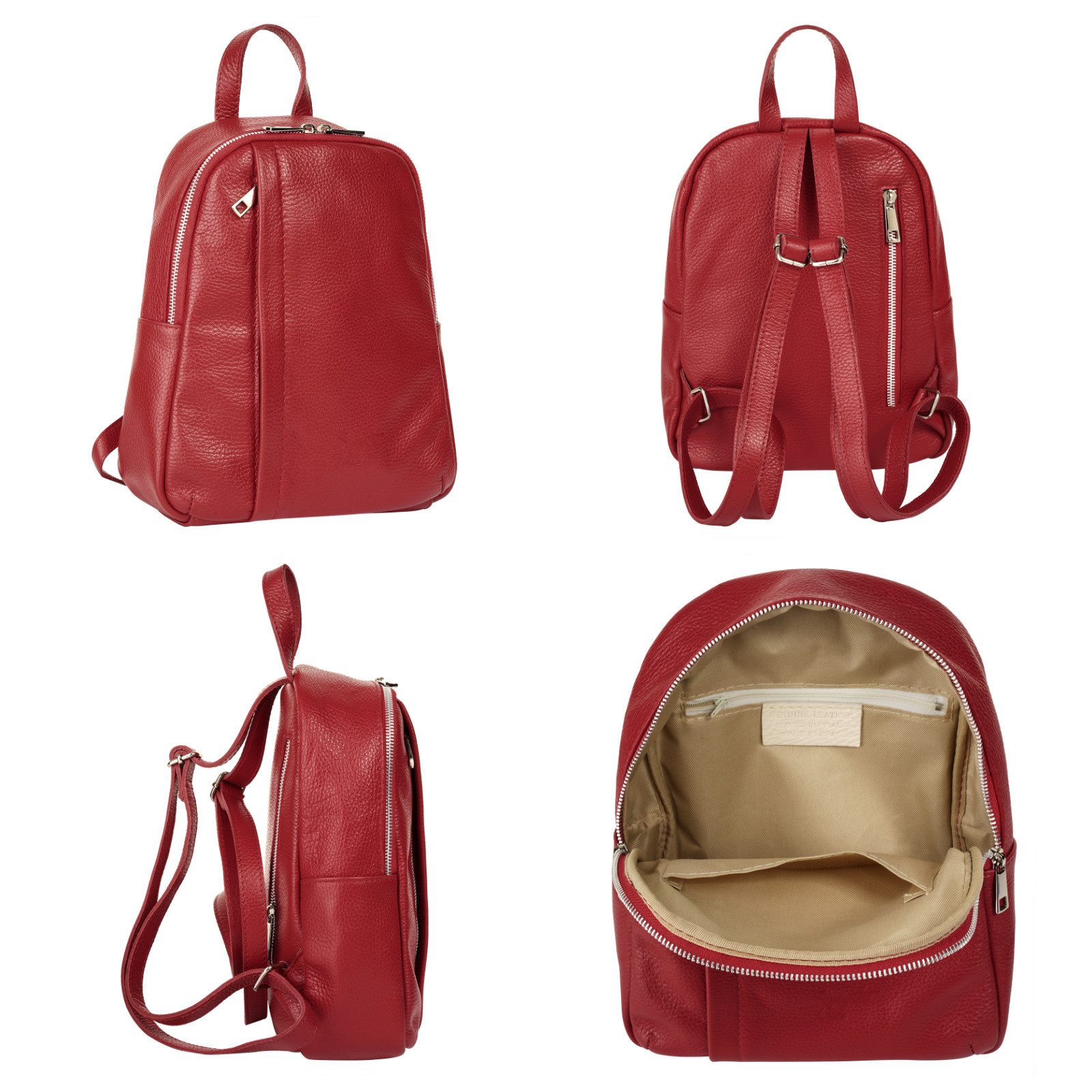 Samantha Look Rugzak echt leer, made in italy