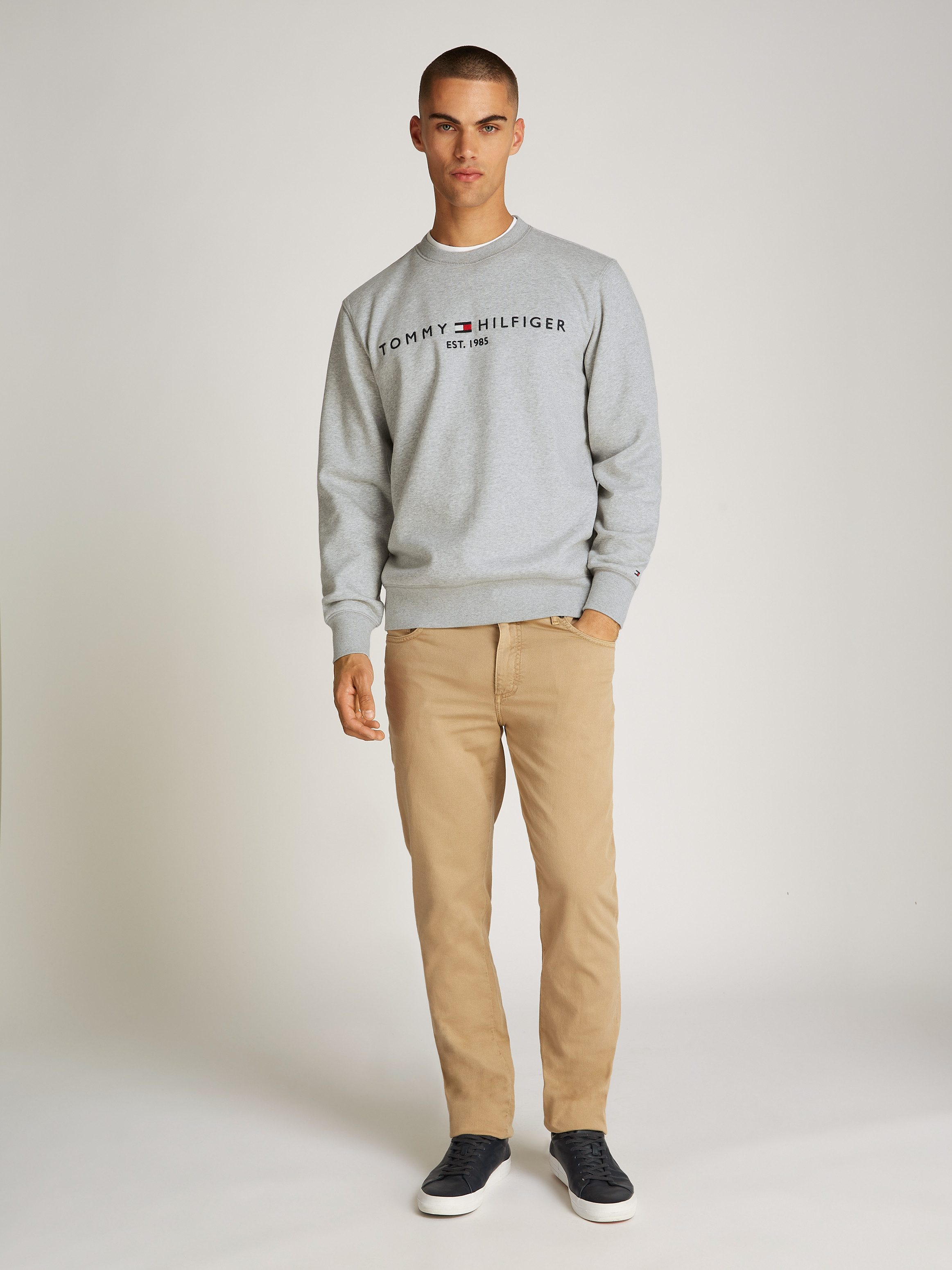 Tommy Hilfiger Sweatshirt TOMMY LOGO SWEATSHIRT met klassieke ronde hals